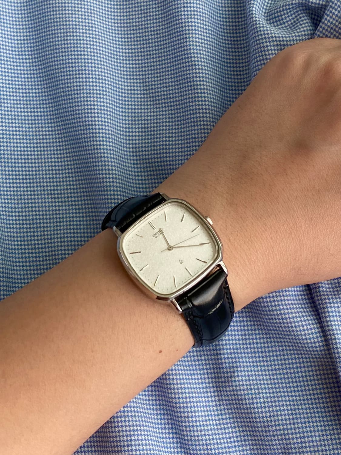 Seiko 세이코 쿼츠 스퀘어 스노우 상품이미지4