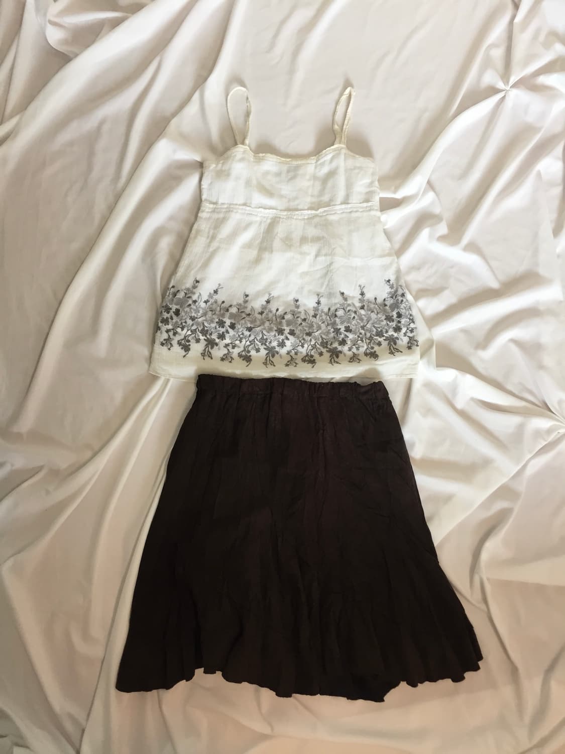 브라운 스커트 상품이미지2