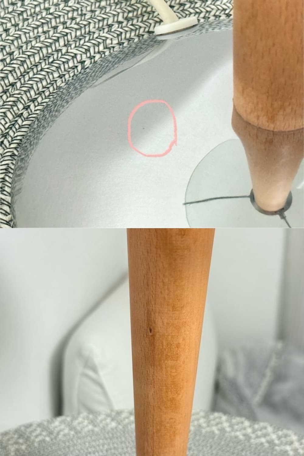 빈티지 이케아 크빈톨(KVINTOL) 우드 탁상 조명 상품이미지8