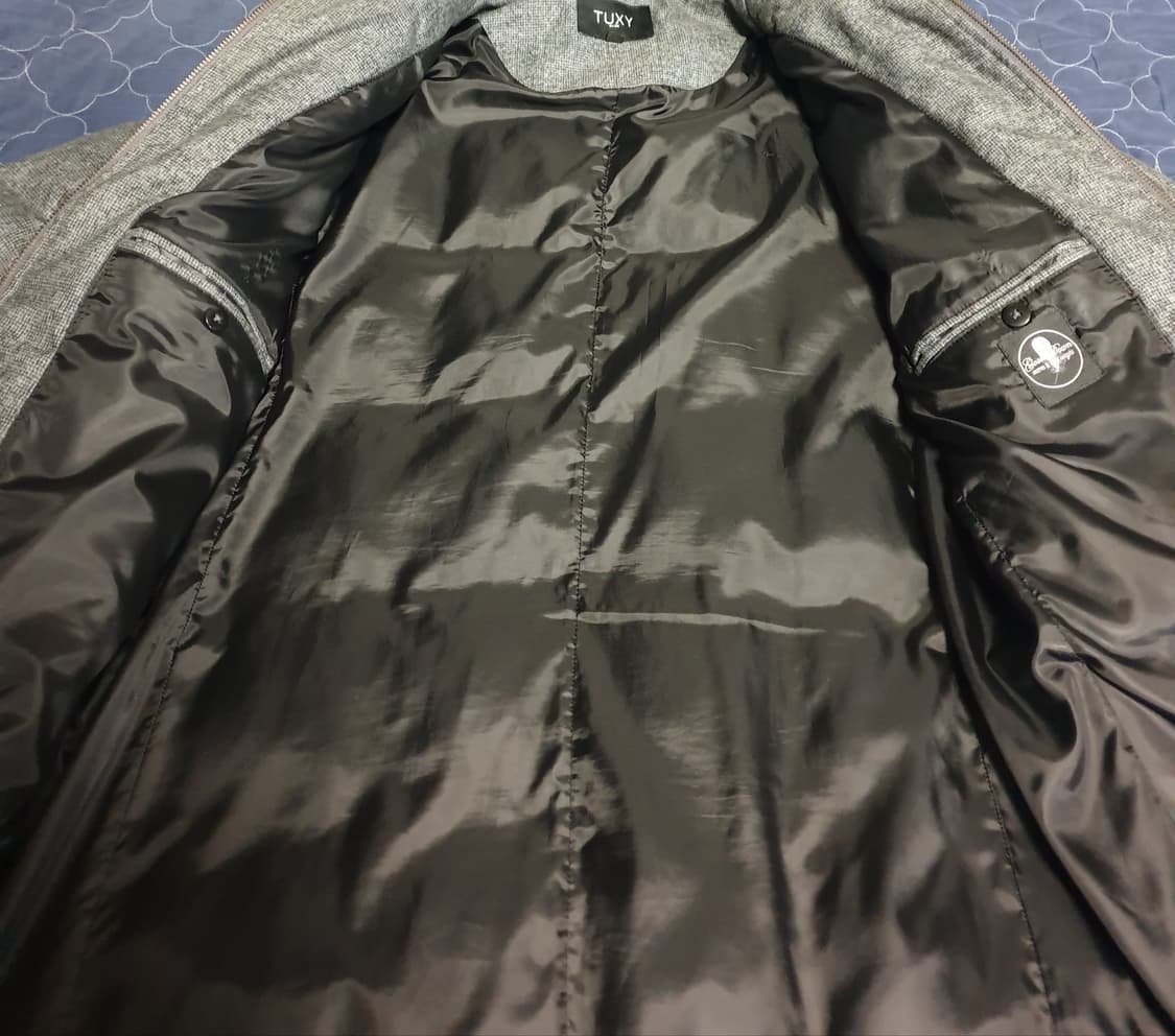 TG패션 TUXY 블루 내피형 오피스 사파리 다운 점퍼 그레이 (100) 상품이미지2