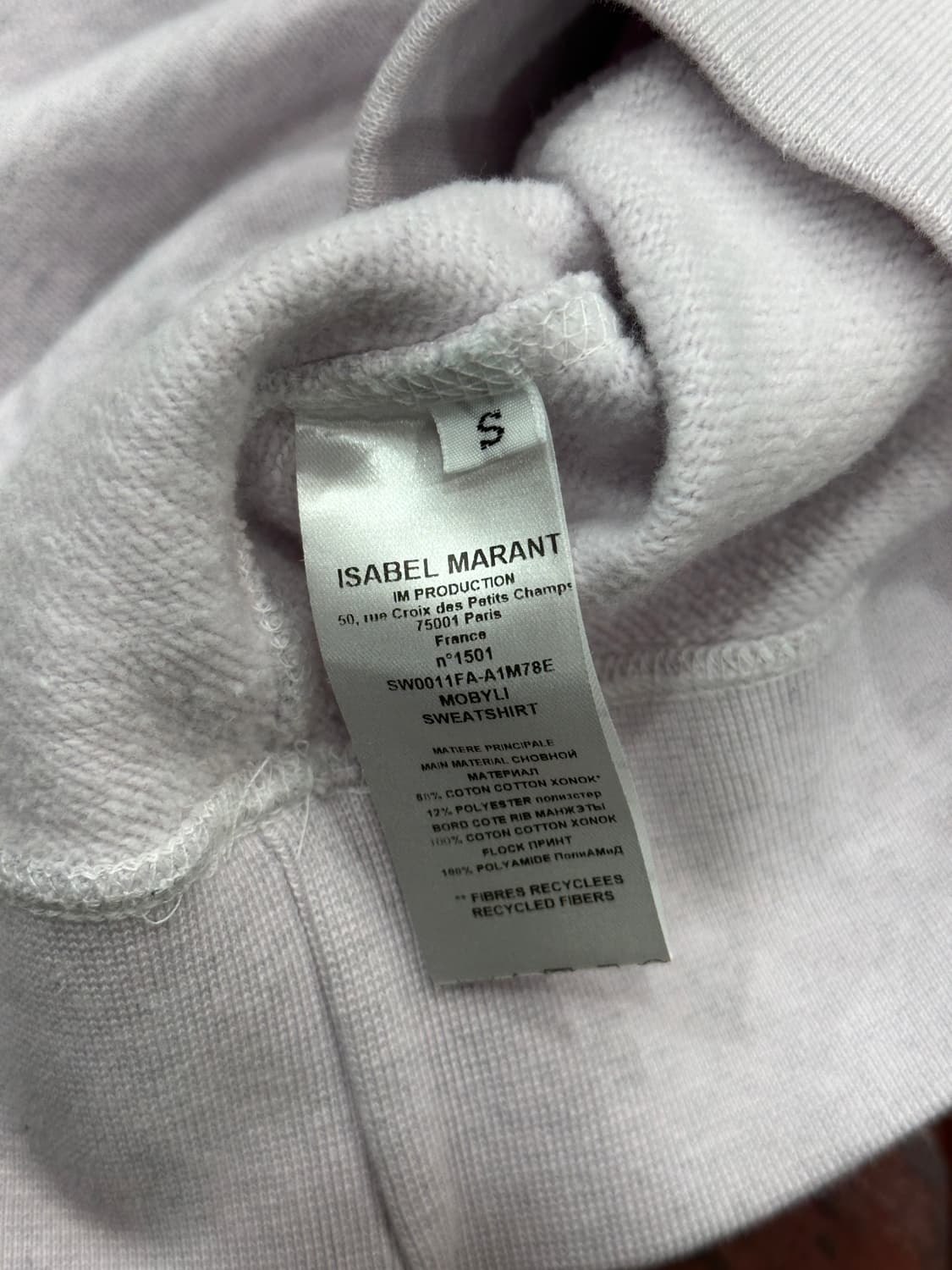 이자벨마랑 크롭맨투맨 상품이미지4