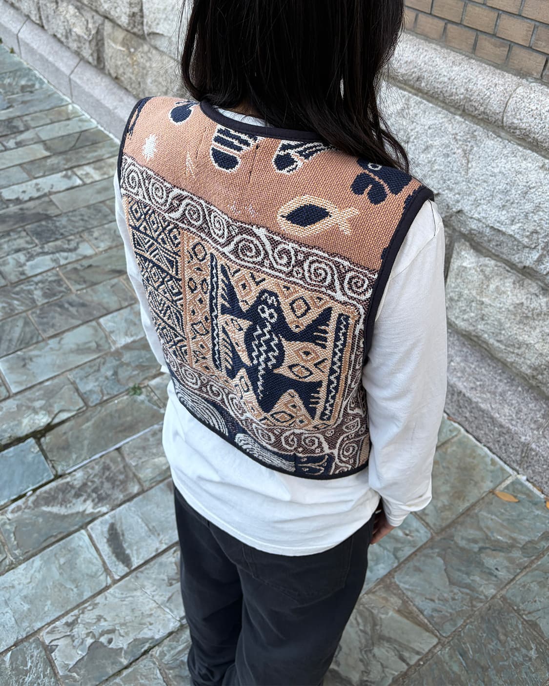 빈티지 웨스턴 콘초 베스트 상품이미지3