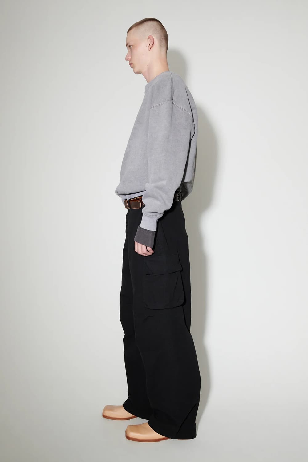 아워레가시 마운트 카고 팬츠 블랙 캔버스 48사이즈 상품이미지5