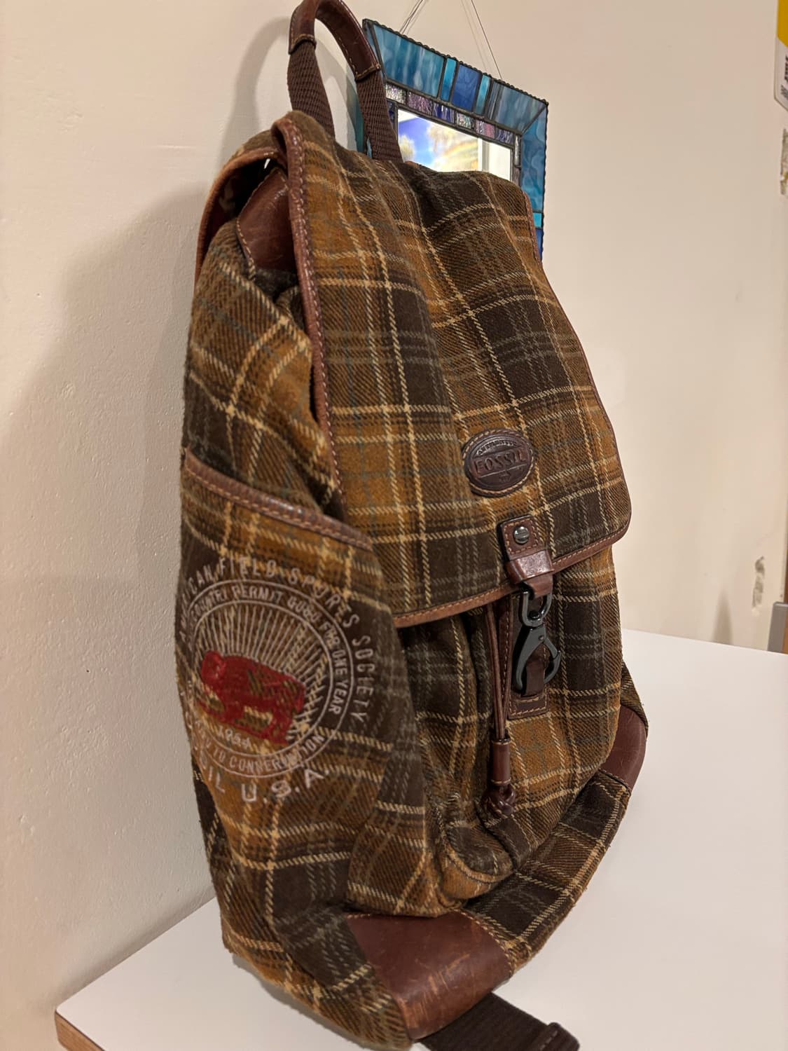 fossil 파슬 체크백팩 상품이미지3