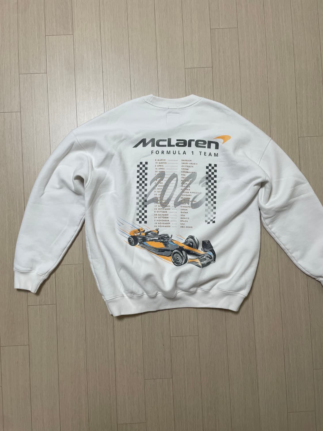 멕라렌 x 아베크롬비 콜라보 맨투맨 상품이미지3