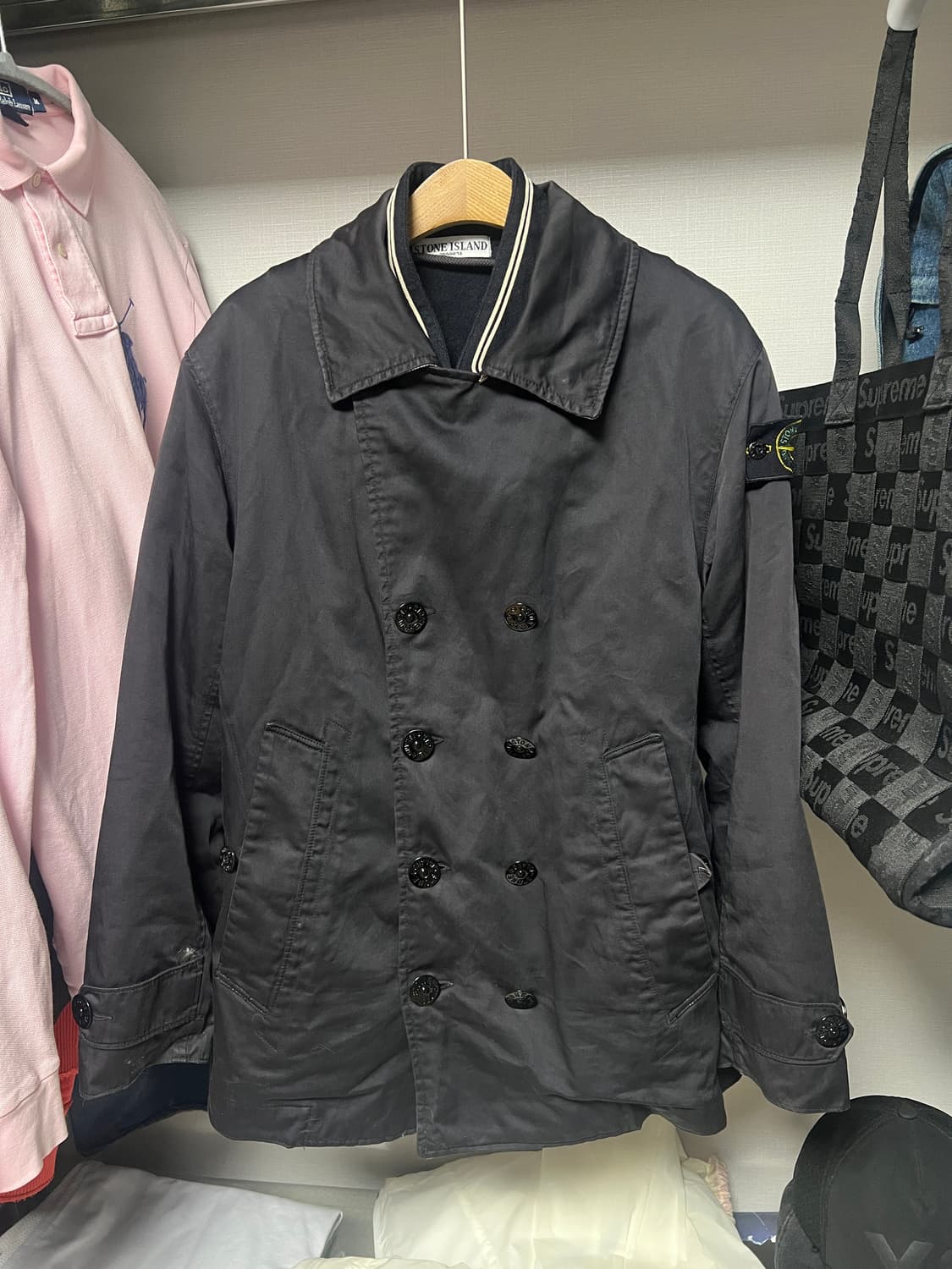 스톤아일랜드 Raso Gommato 피코트 (다비드 자켓) 상품이미지1