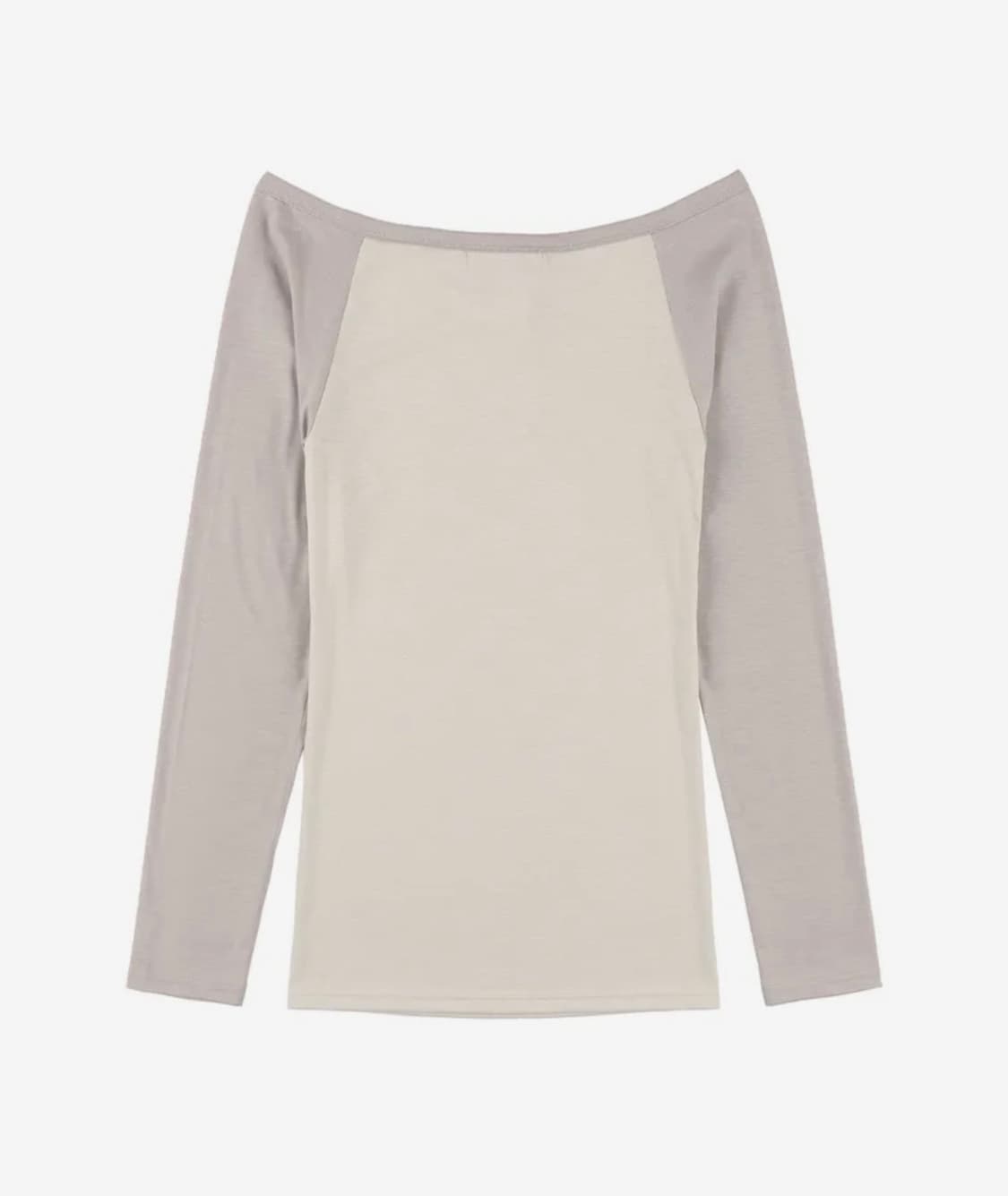 헤븐리 오프숄더 롱슬리브 (BEIGE) F25QB084 상품이미지2