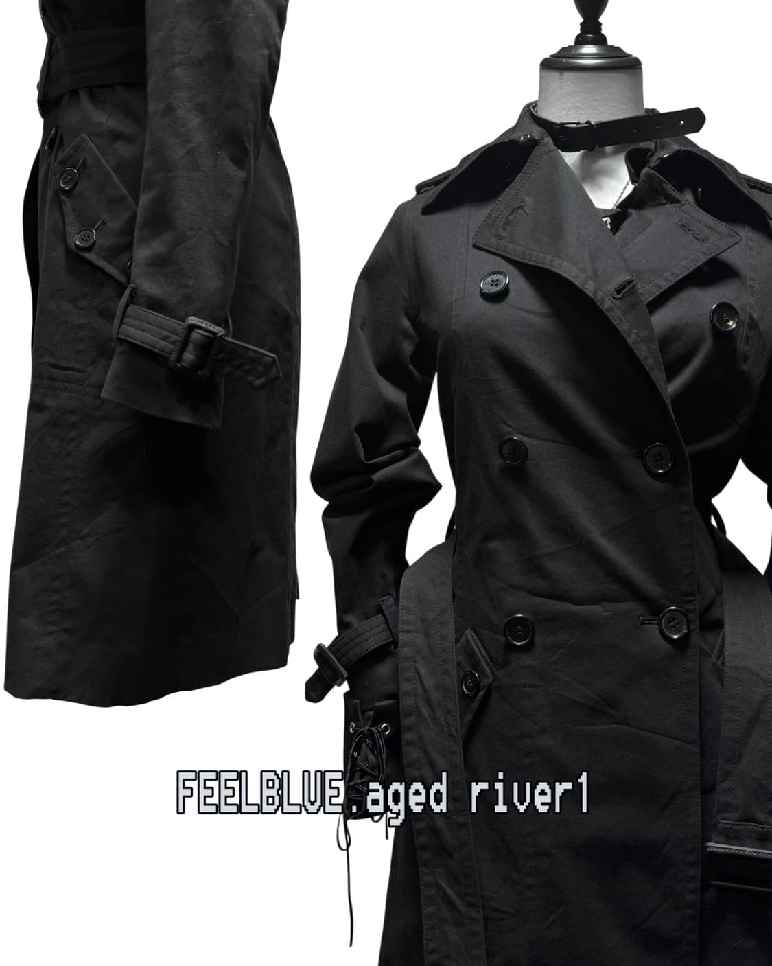 Lace-Up Shirt & Star Skirt Trench Set 상품이미지7