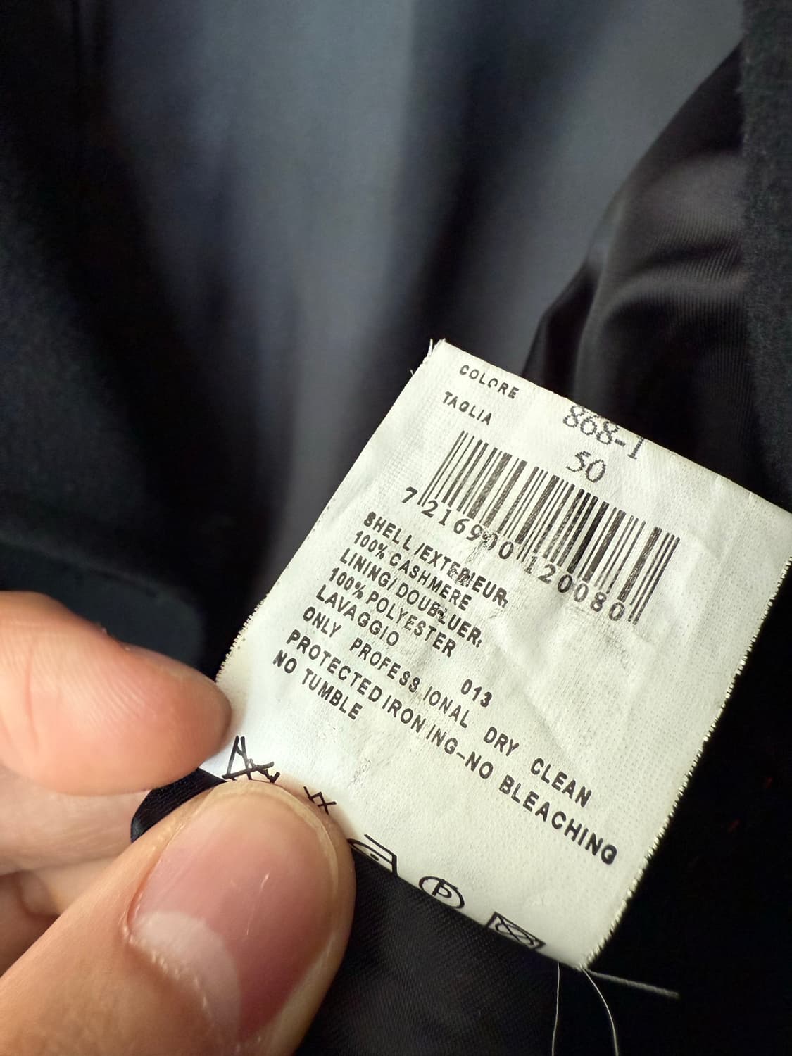 Giorgio Armani pea coat black(XL) 상품이미지6