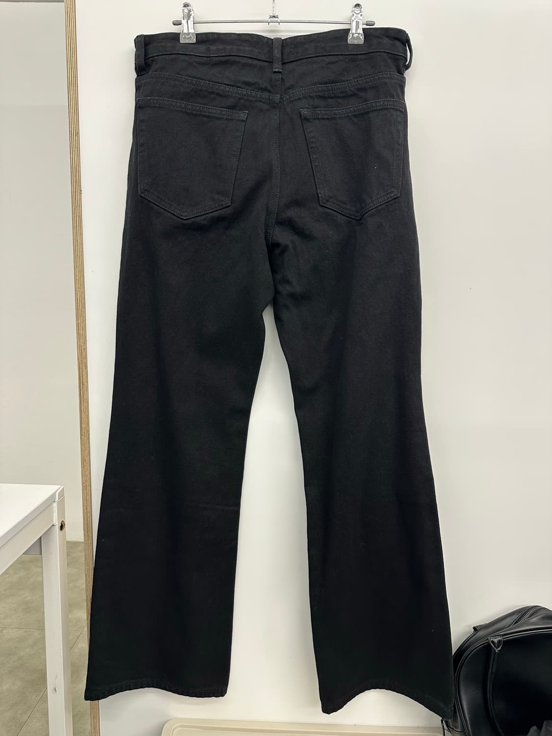 무탠다드 플레어 데님 팬츠(블랙) 상품이미지2