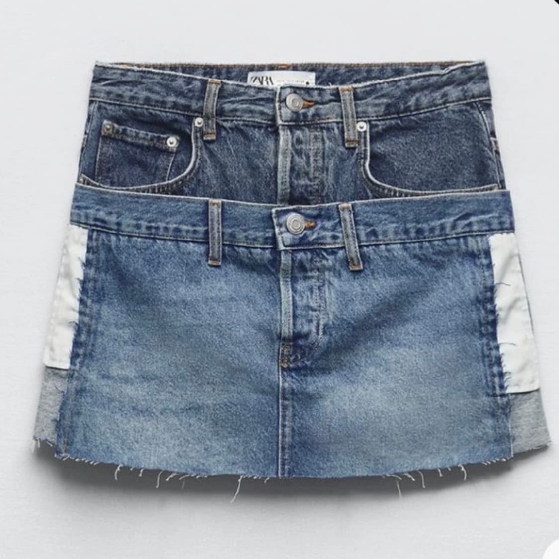 자라 더블 데님 미니스커트 상품이미지8