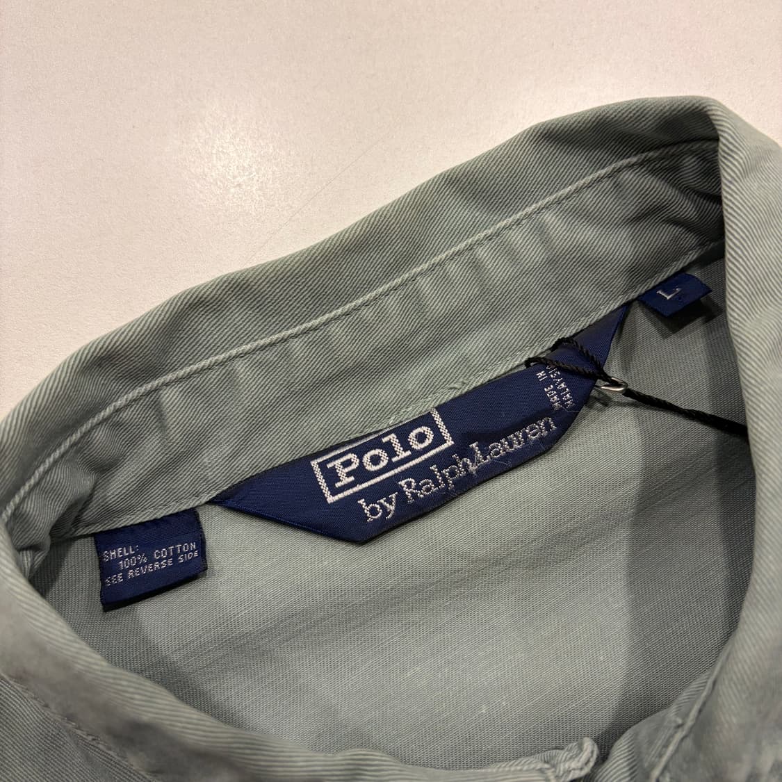 [L] 90s 폴로 랄프로렌 올드스쿨 블루종 점퍼 B458 상품이미지5