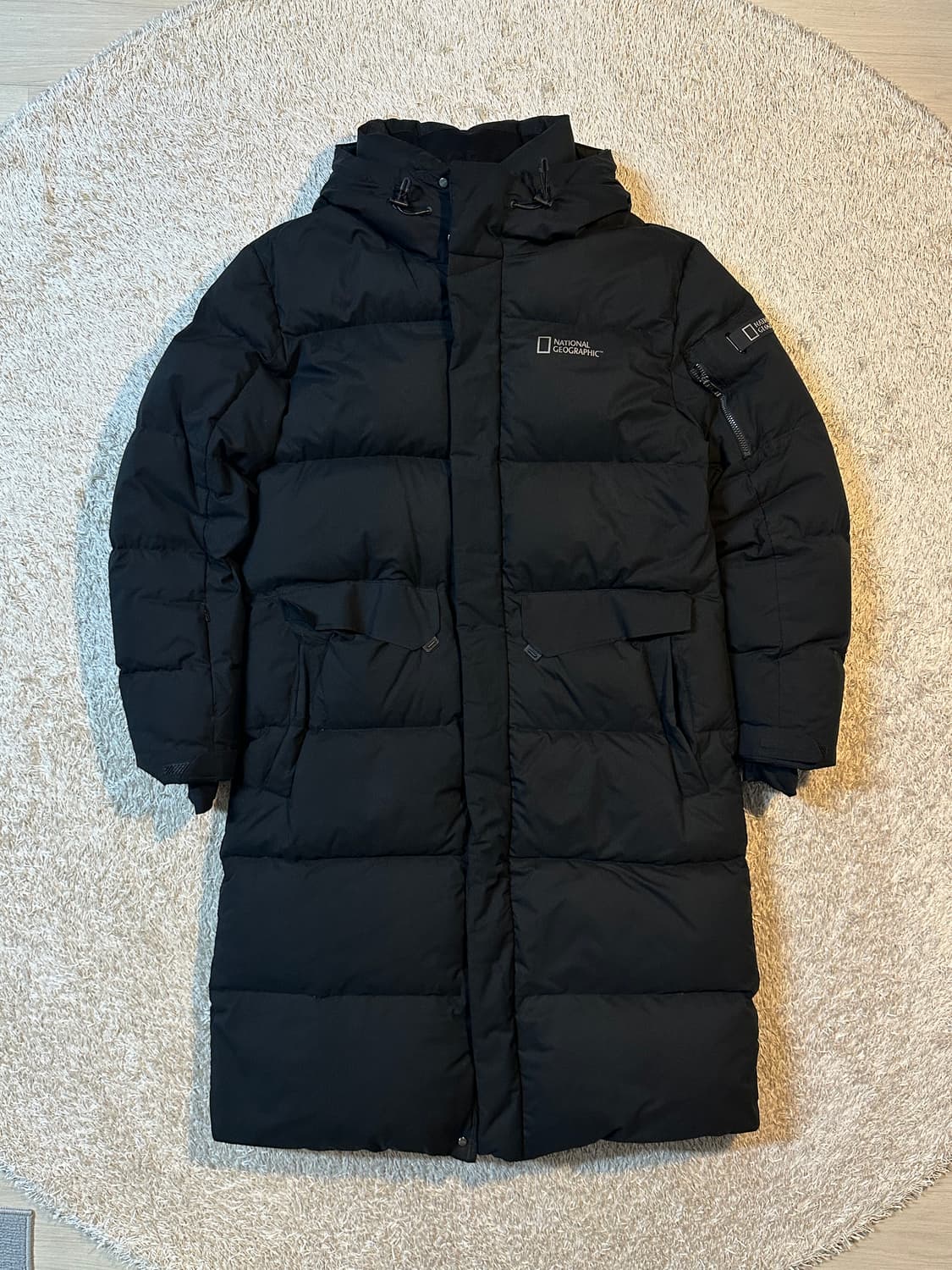 내셔널지오그래픽 새턴 구스다운 롱패딩 블랙 상품이미지2