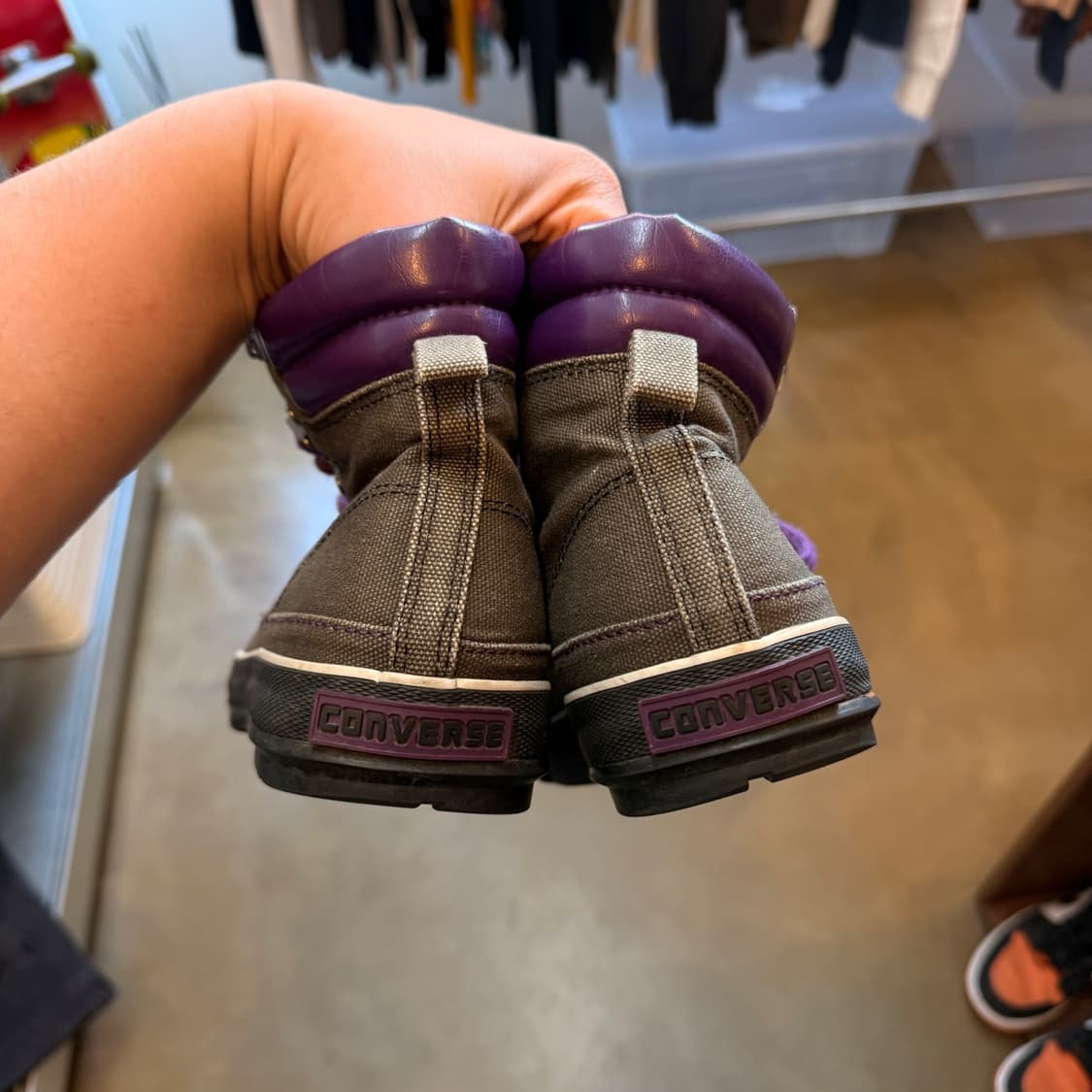 00S 컨버스 퍼플 스트랩 하이탑 트래킹 아미 트레이너 260 상품이미지7