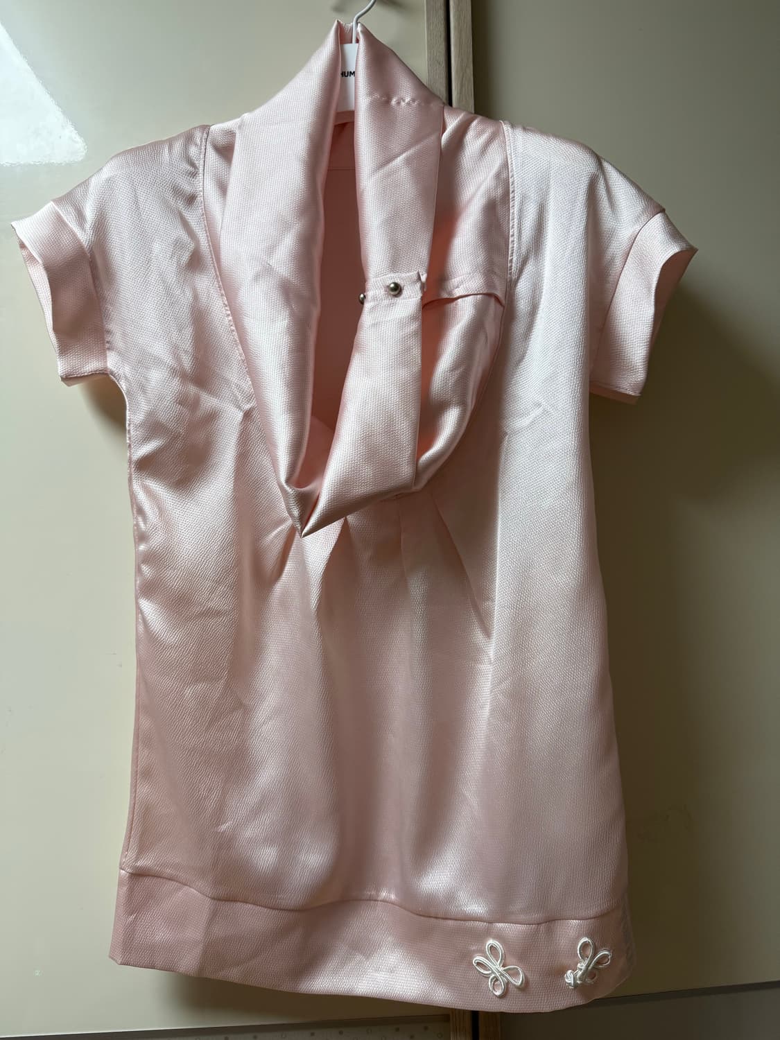 하우스므세 OFF-SHOULDER BLOUSE pink 상품이미지3