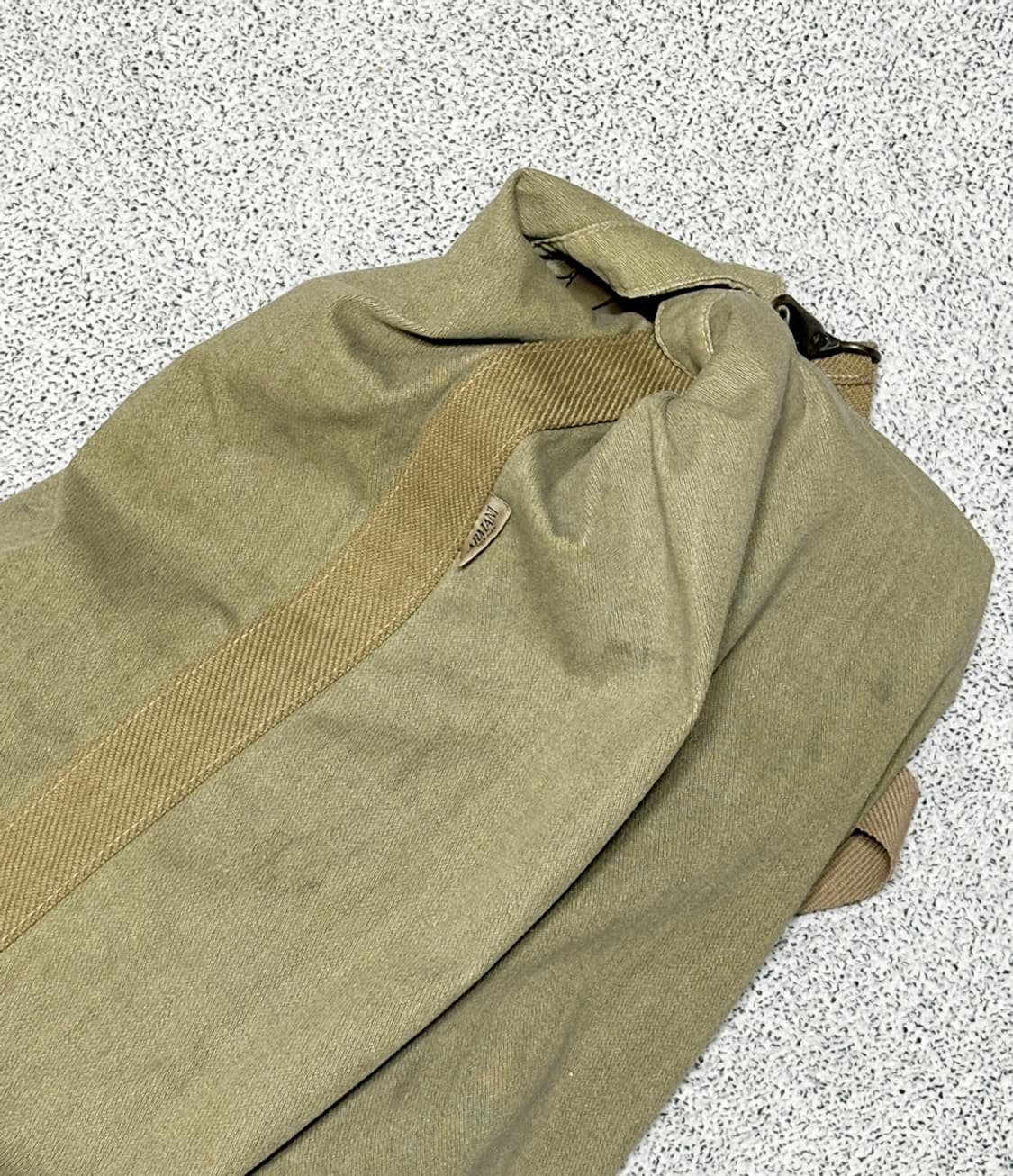 아르마니 빈티지 밀리터리 캔버스 더플백 상품이미지4