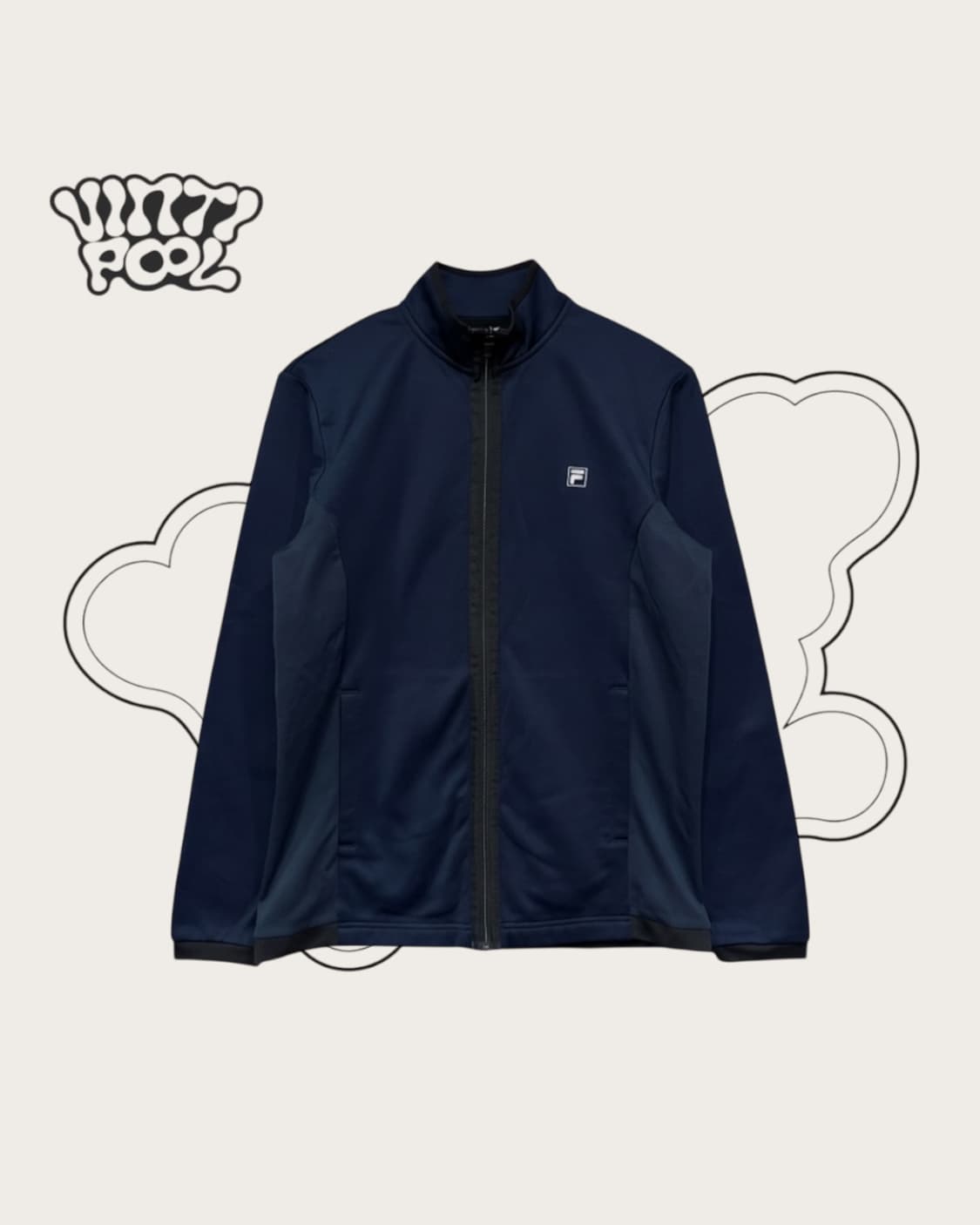 FILA 휠라 져지 집업 95 네이비 상품이미지1