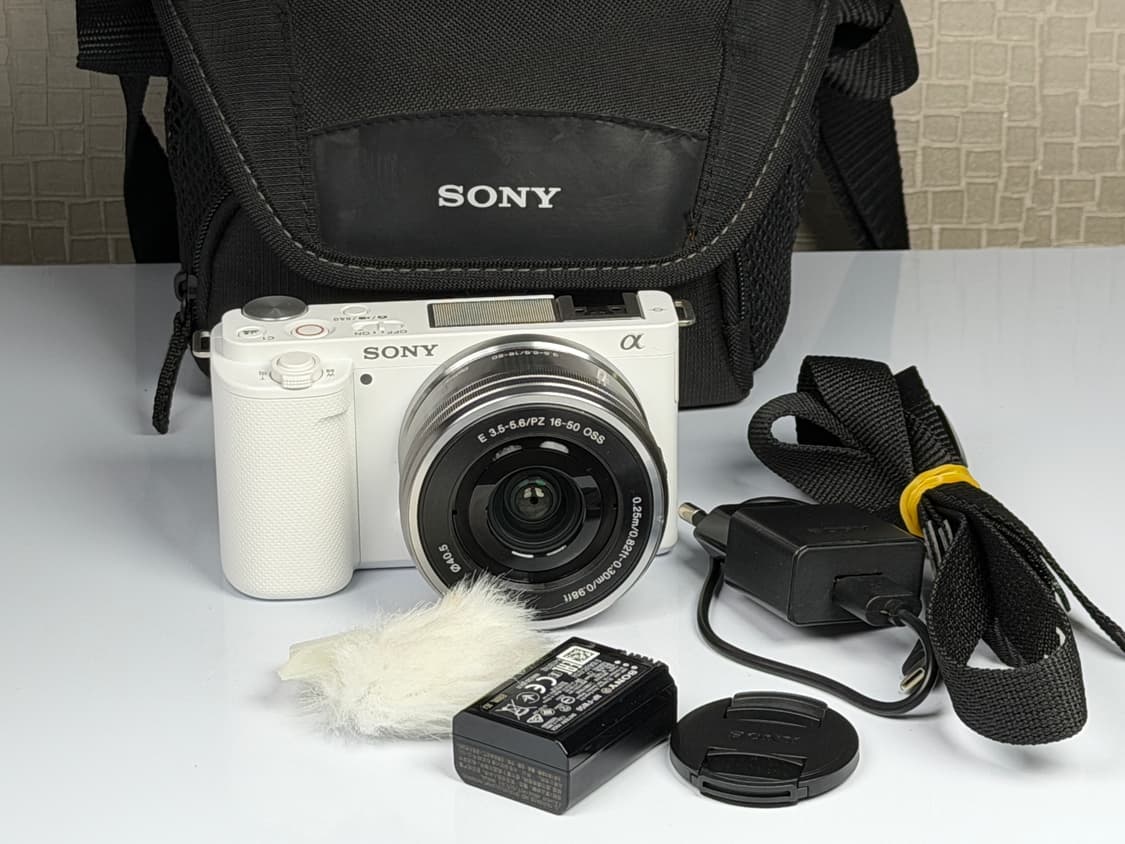 소니 ZV-E10 화이트 미러리스 카메라 신품급 119컷 상품이미지1