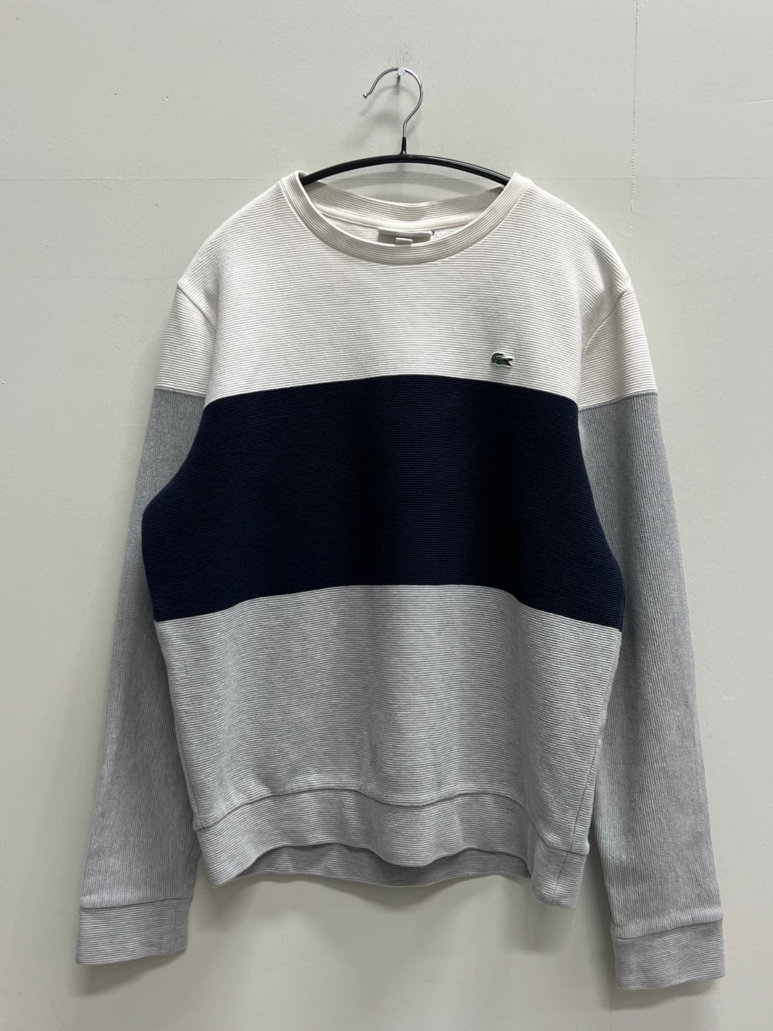라코스테 배색 맨투맨 상품이미지2