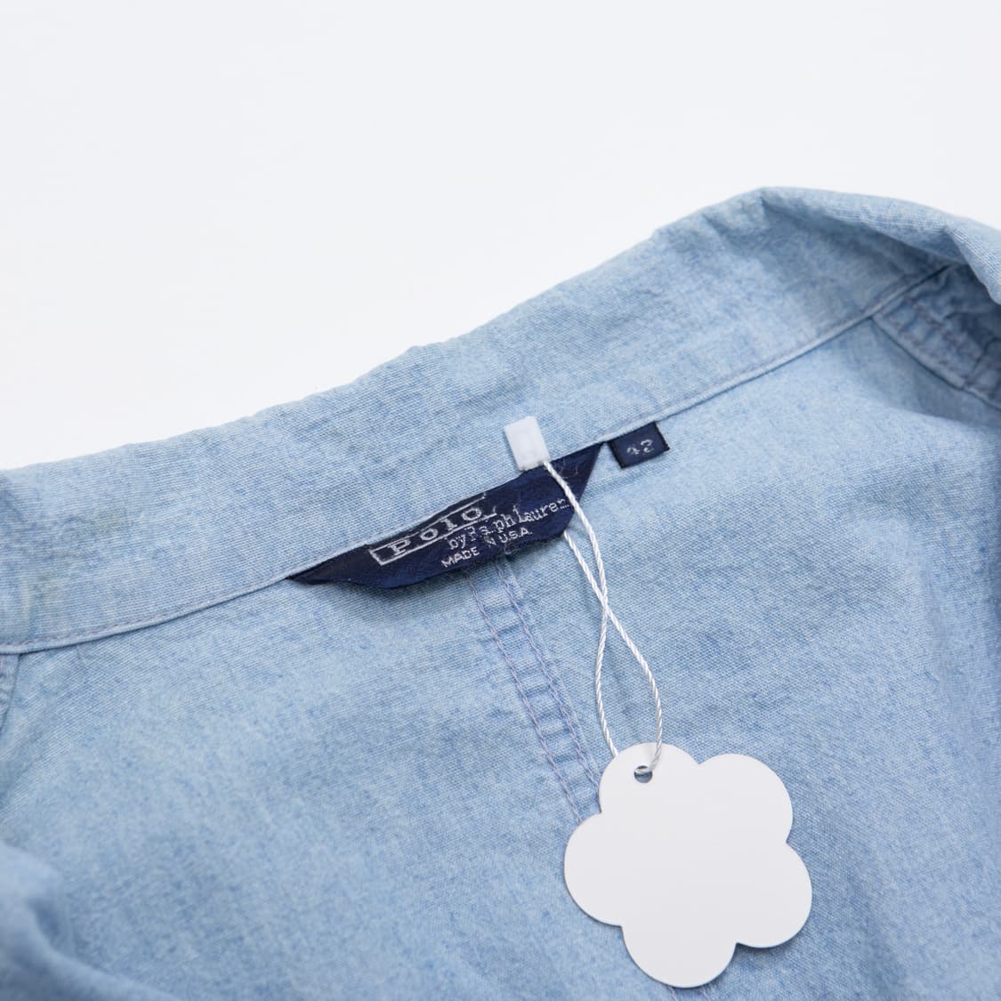 80s 폴로 랄프로렌 샴브레이 더블 브레스티드 블레이저 상품이미지8