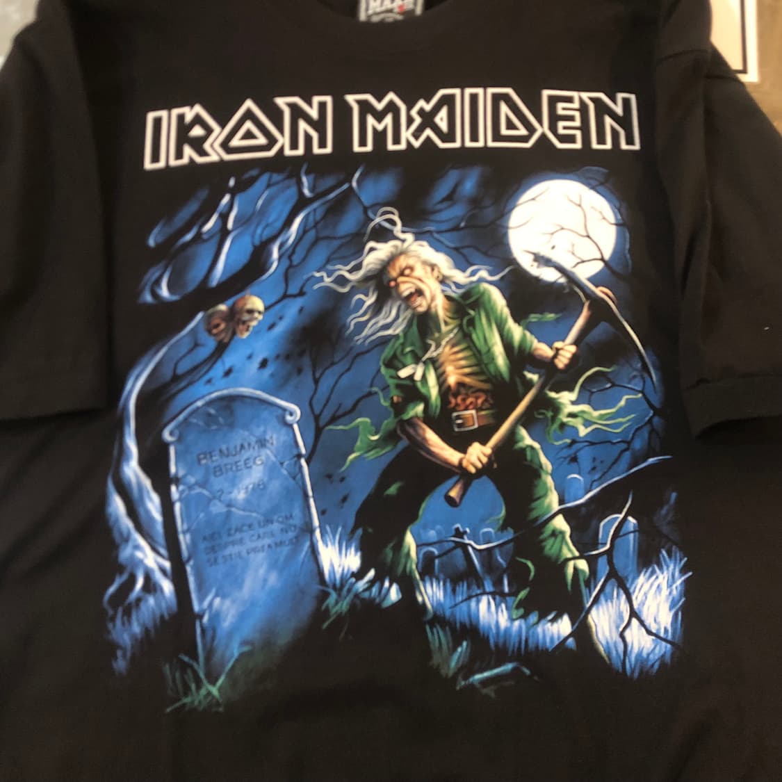 [NO.9] Iron maiden 반팔 티셔츠 블랙 상품이미지3