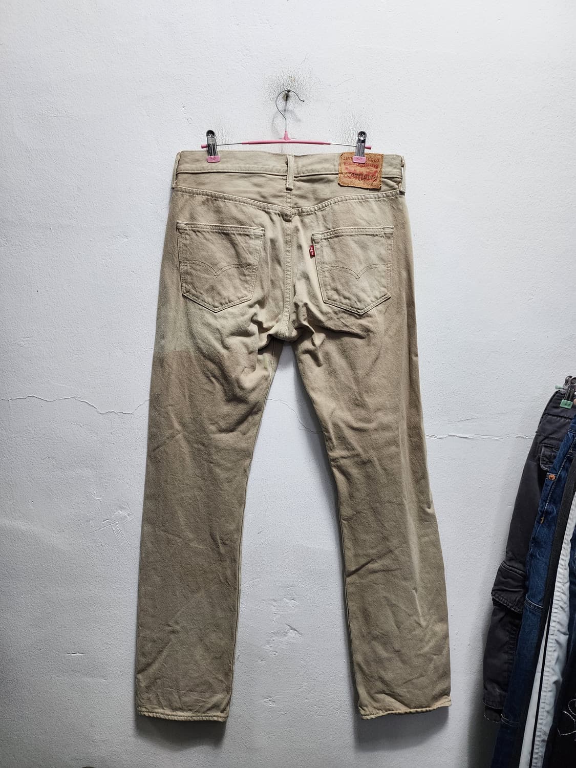 리바이스 501 베이지 빈티지 청바지 상품이미지1