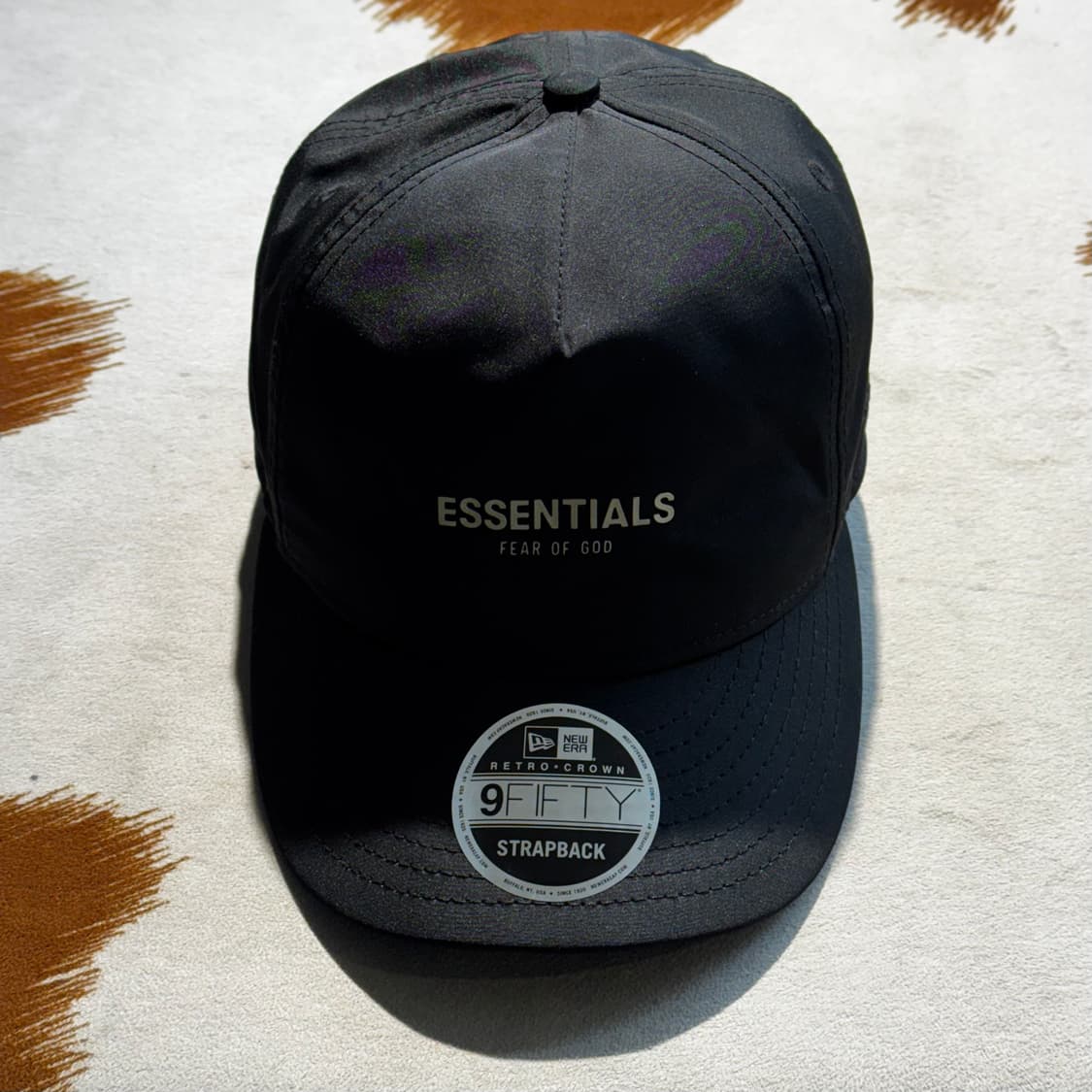 피어오브갓 x 뉴에라 레트로 볼캡 블랙 (OS) 에센셜 상품이미지1