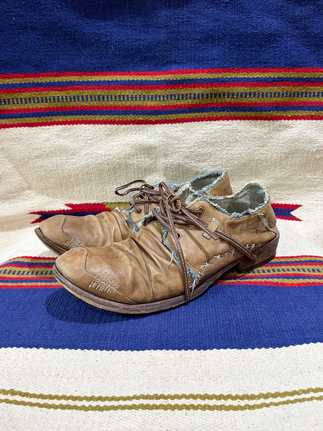 훕데두 EE 그런지 주름가공 웨스턴 부츠 상품이미지1