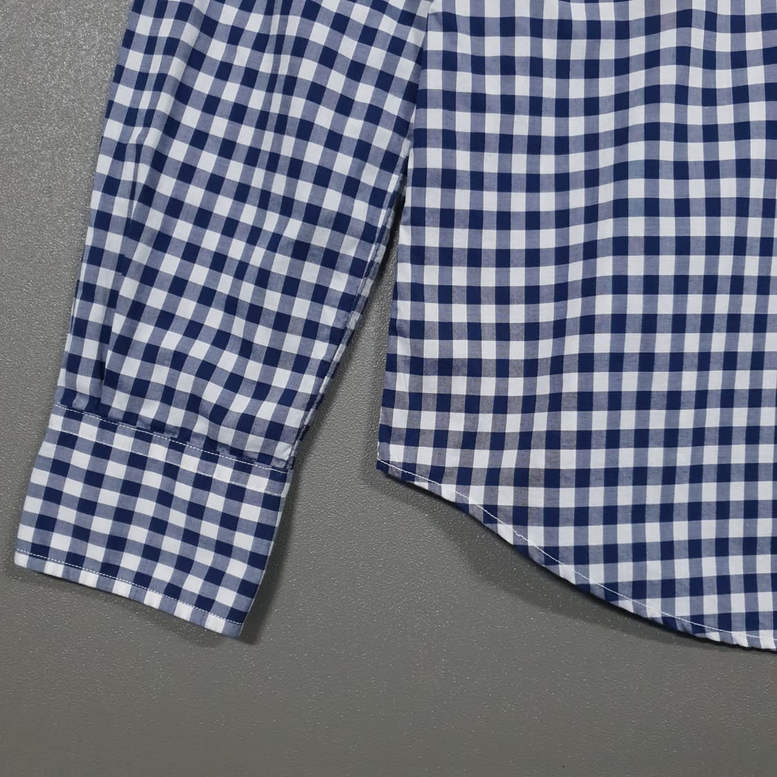 여성) 폴로 랄프로렌 포니 버튼다운 깅엄 옥스포드 체크 셔츠 남방 슬림핏 상품이미지3