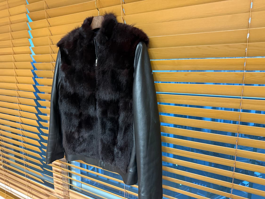 남성 BON 양가죽 코요테털 자켓 95-100 거의 새상품급 상품이미지3