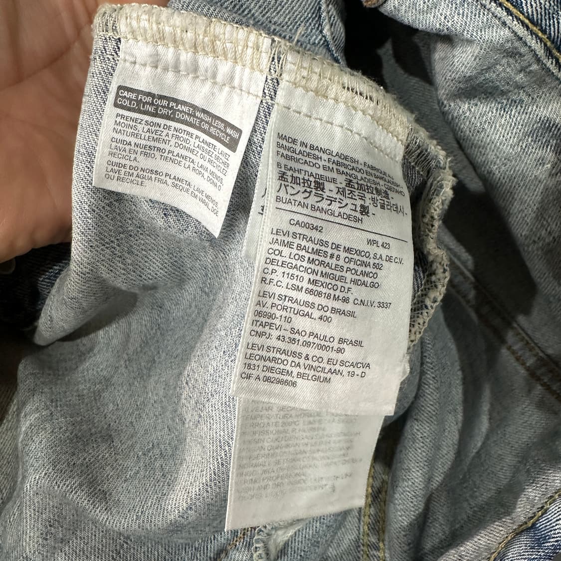 리바이스 데님 청자켓 S 상품이미지4