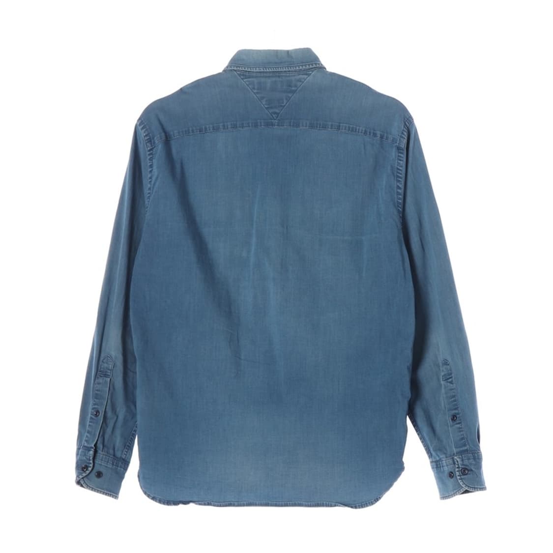 타미힐피거 플래그 로고 인디고 데님 셔츠 S 상품이미지2