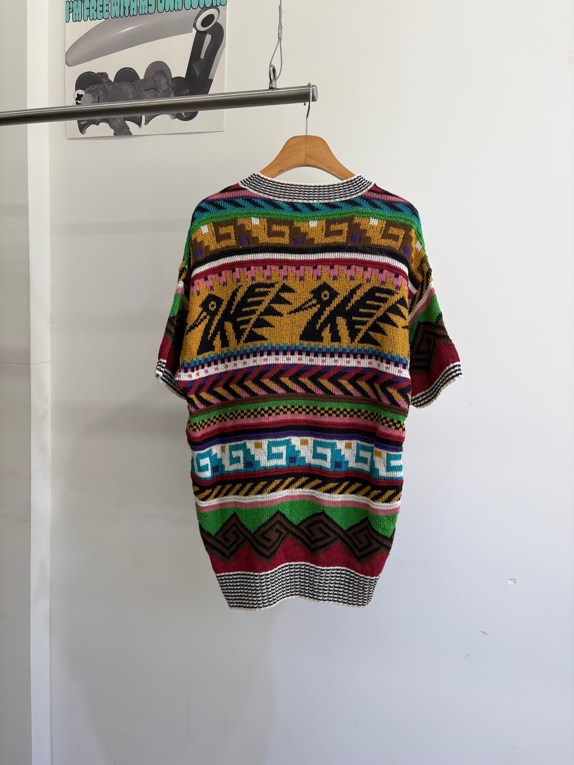 FICCE 패턴 코튼 니트 반팔  상품이미지5