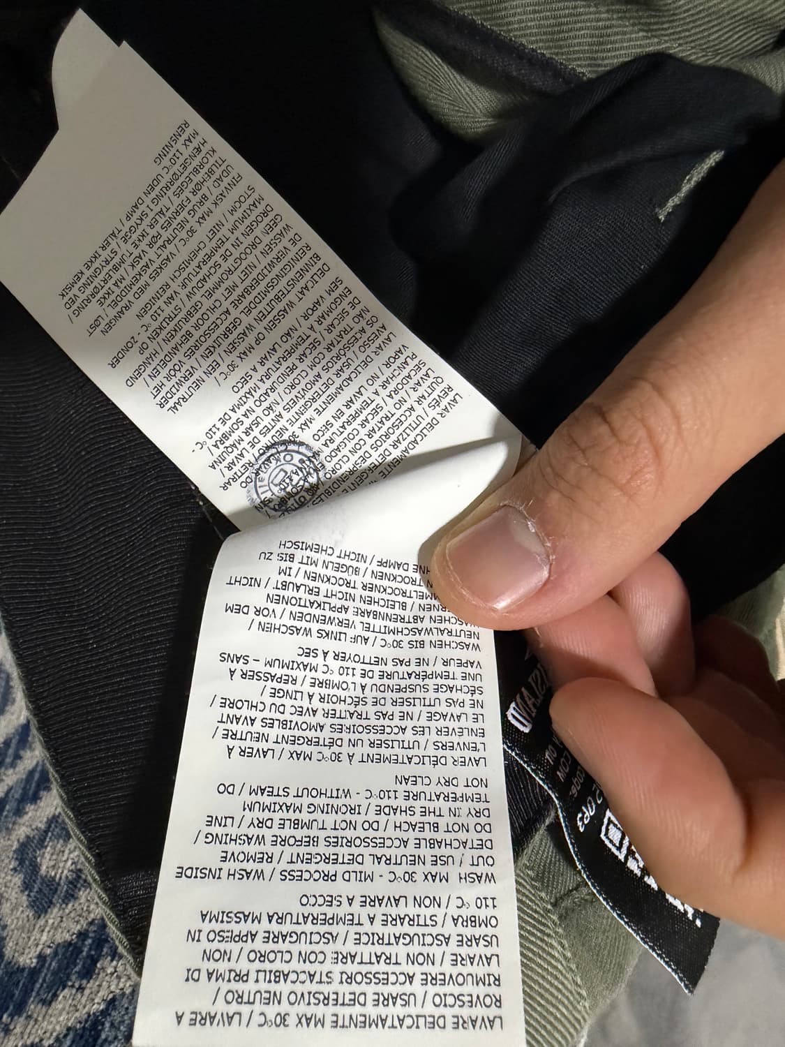 스톤아일랜드 카키 카고 팬츠 33 상품이미지5