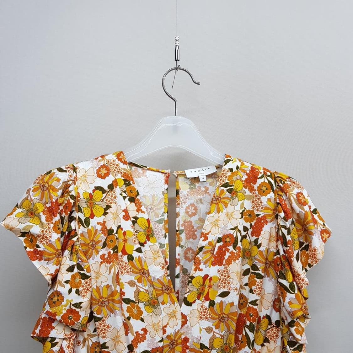 산드로 플로럴 프린트 원피스 34사이즈 상품이미지3