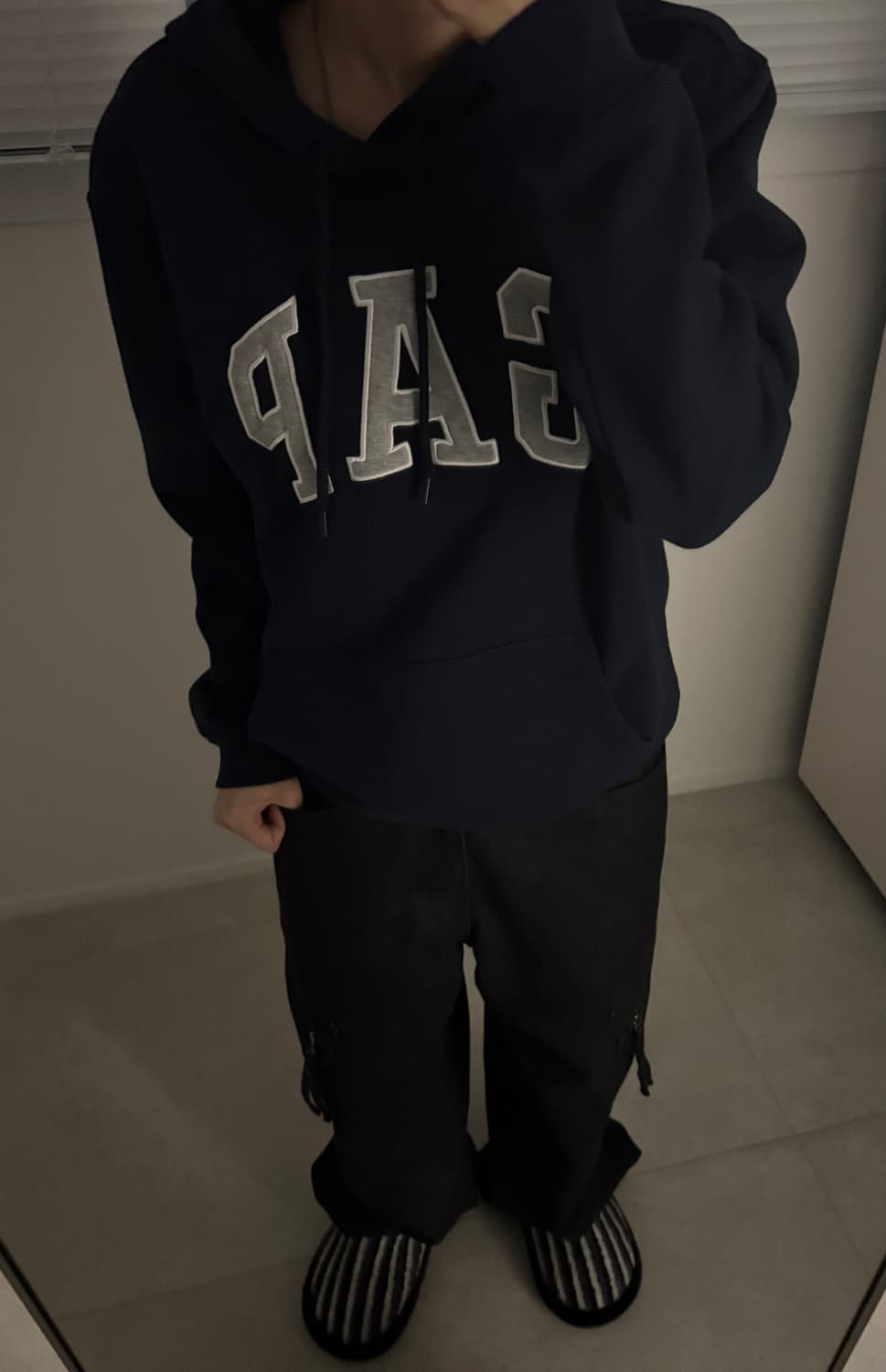 갭 네이비 후드티 상품이미지1