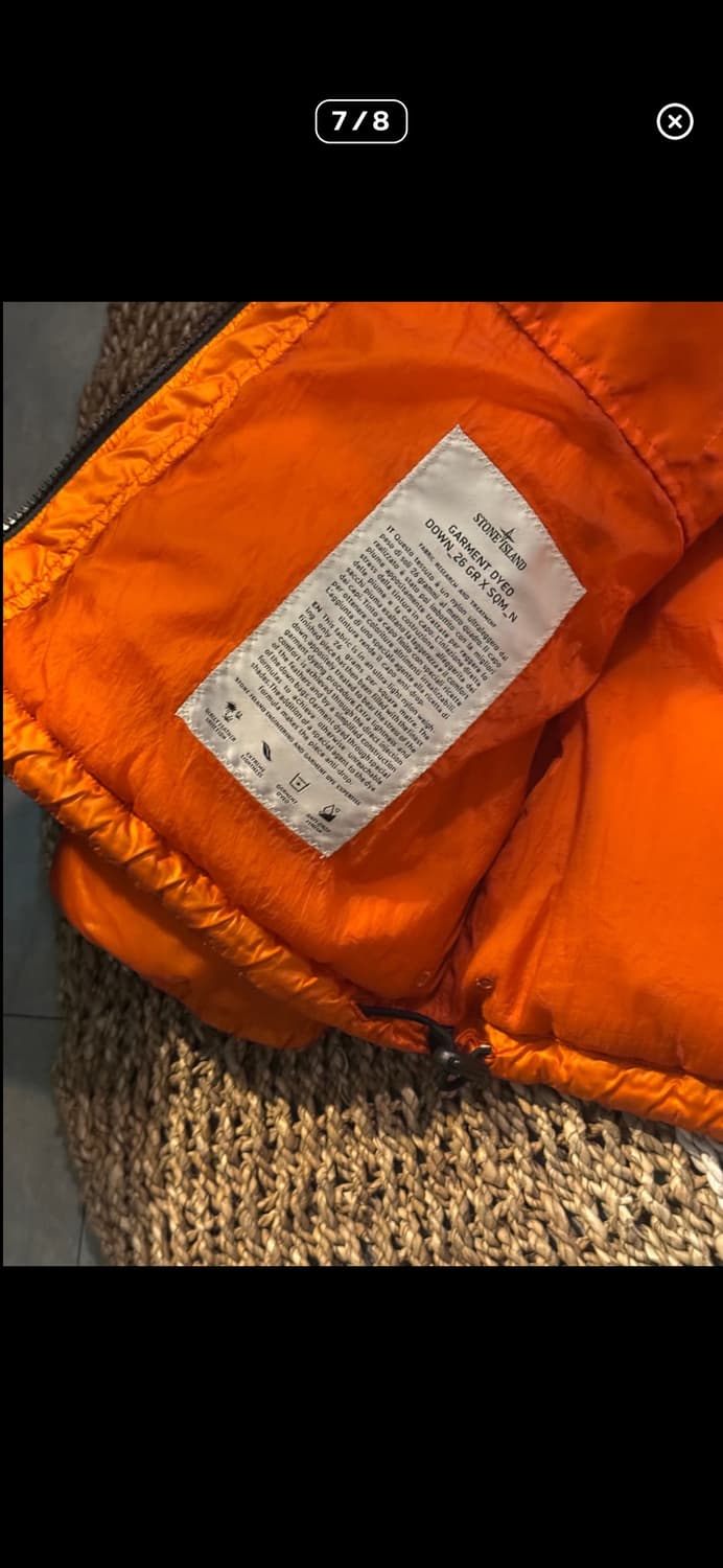 스톤아일랜드 패딩 오렌지 L 상품이미지7