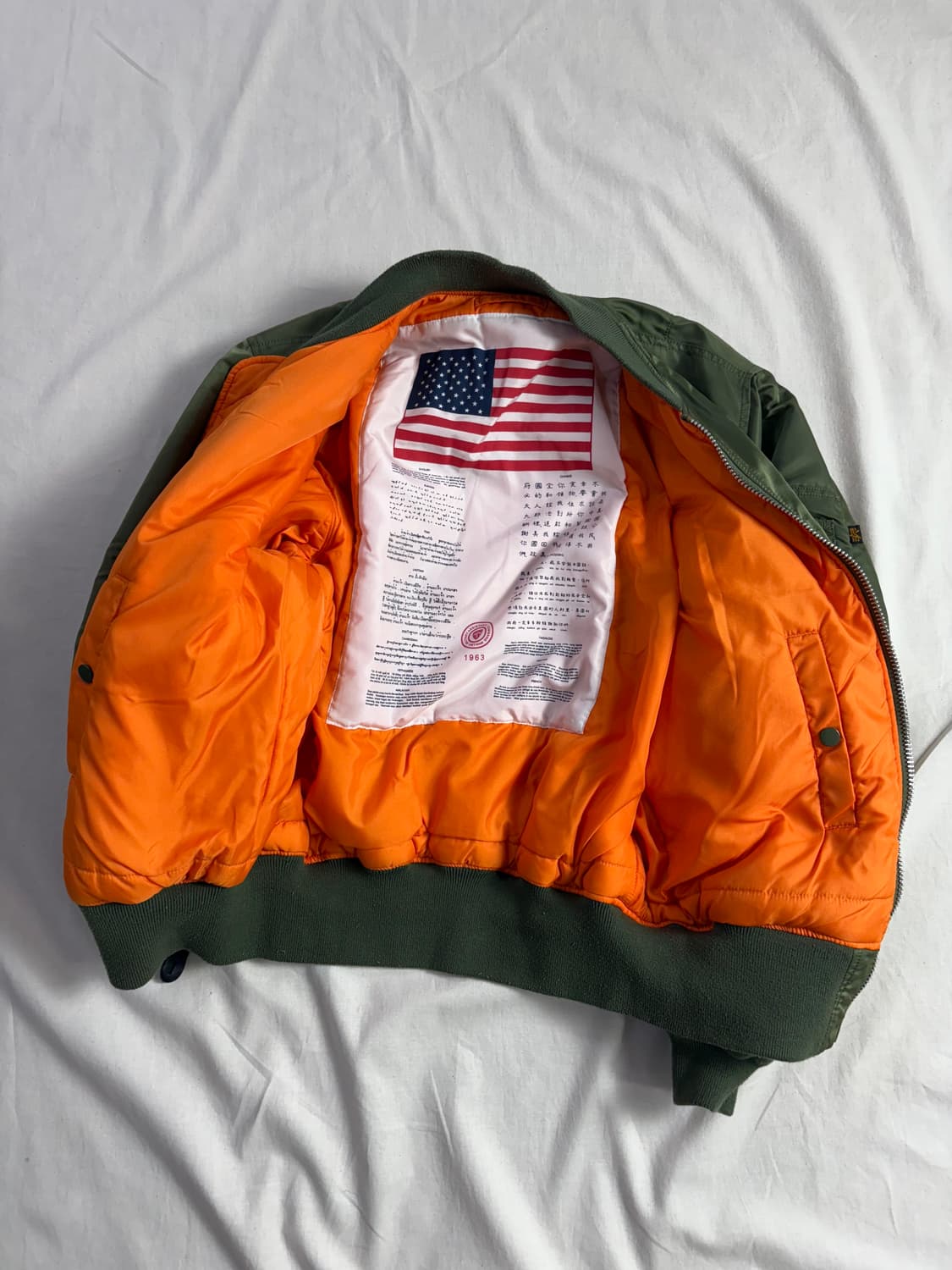 Alpha Industires 알파인더스트리 ma-1 항공점퍼 M 상품이미지3