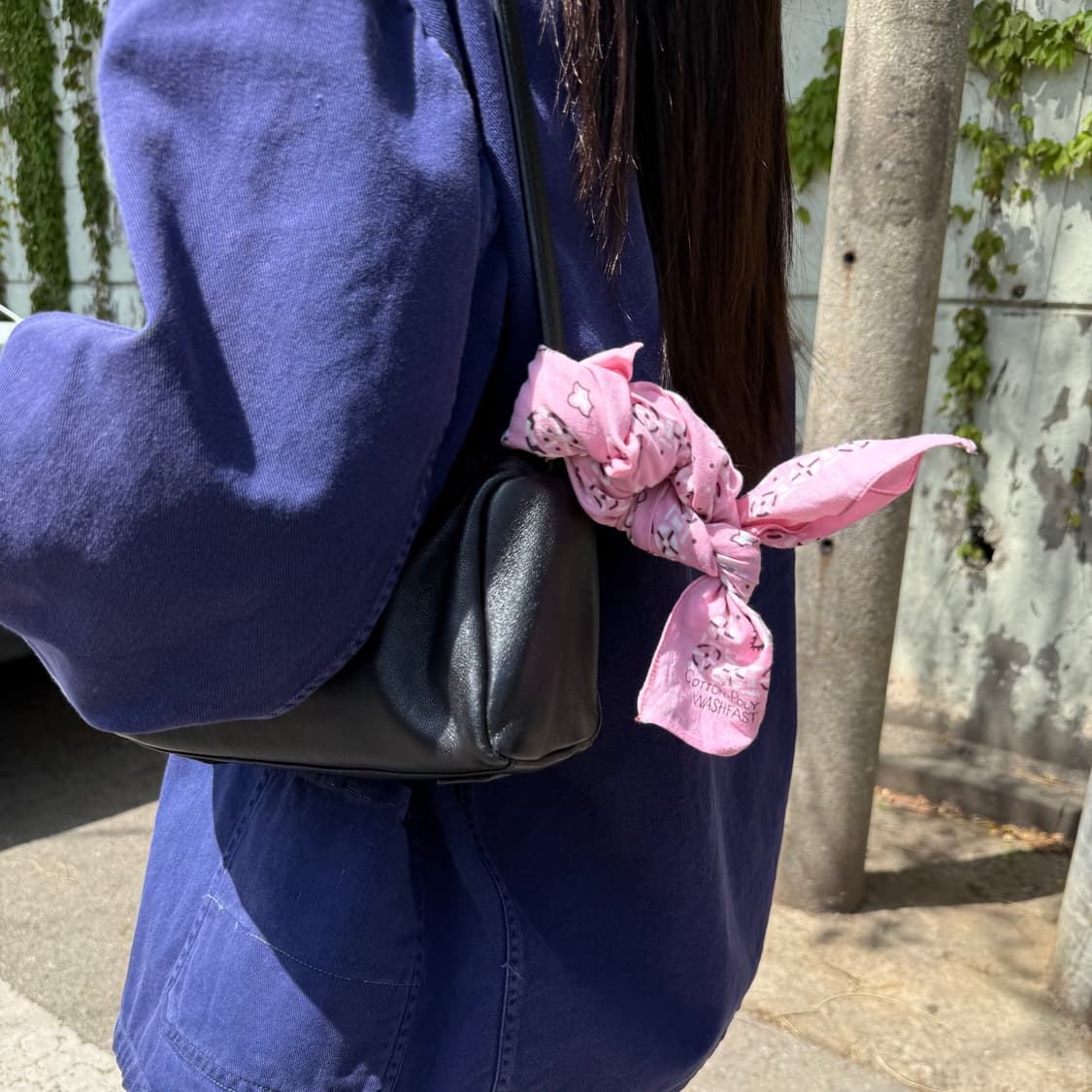 70-80s 파스텔 핑크 페이즐리 반다나 상품이미지7