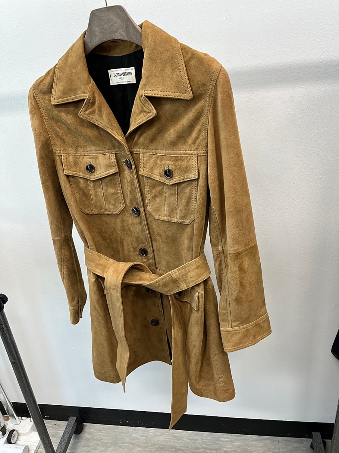 여) 쟈딕앤볼테르 리얼가죽 스웨이드 코트  상품이미지1