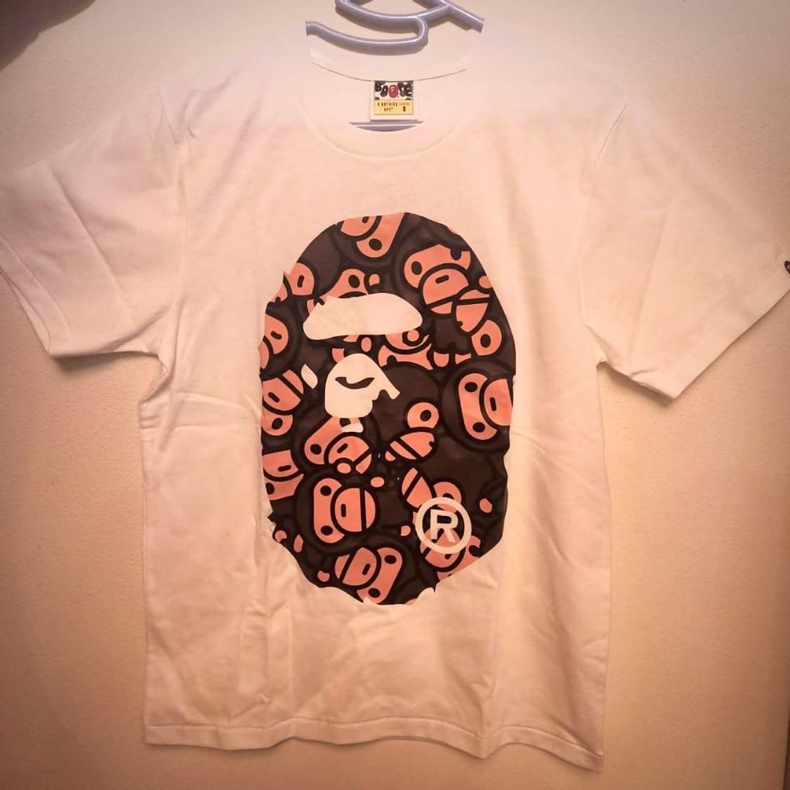 베이프 올 베이비 마일로 빅 에이프 헤드 반팔 티셔츠 상품이미지1