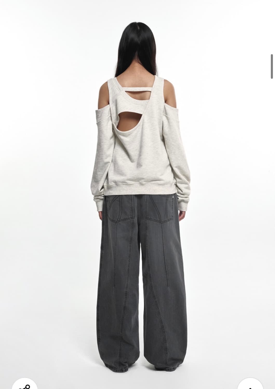 나체 스웻셔츠 오트밀  상품이미지2