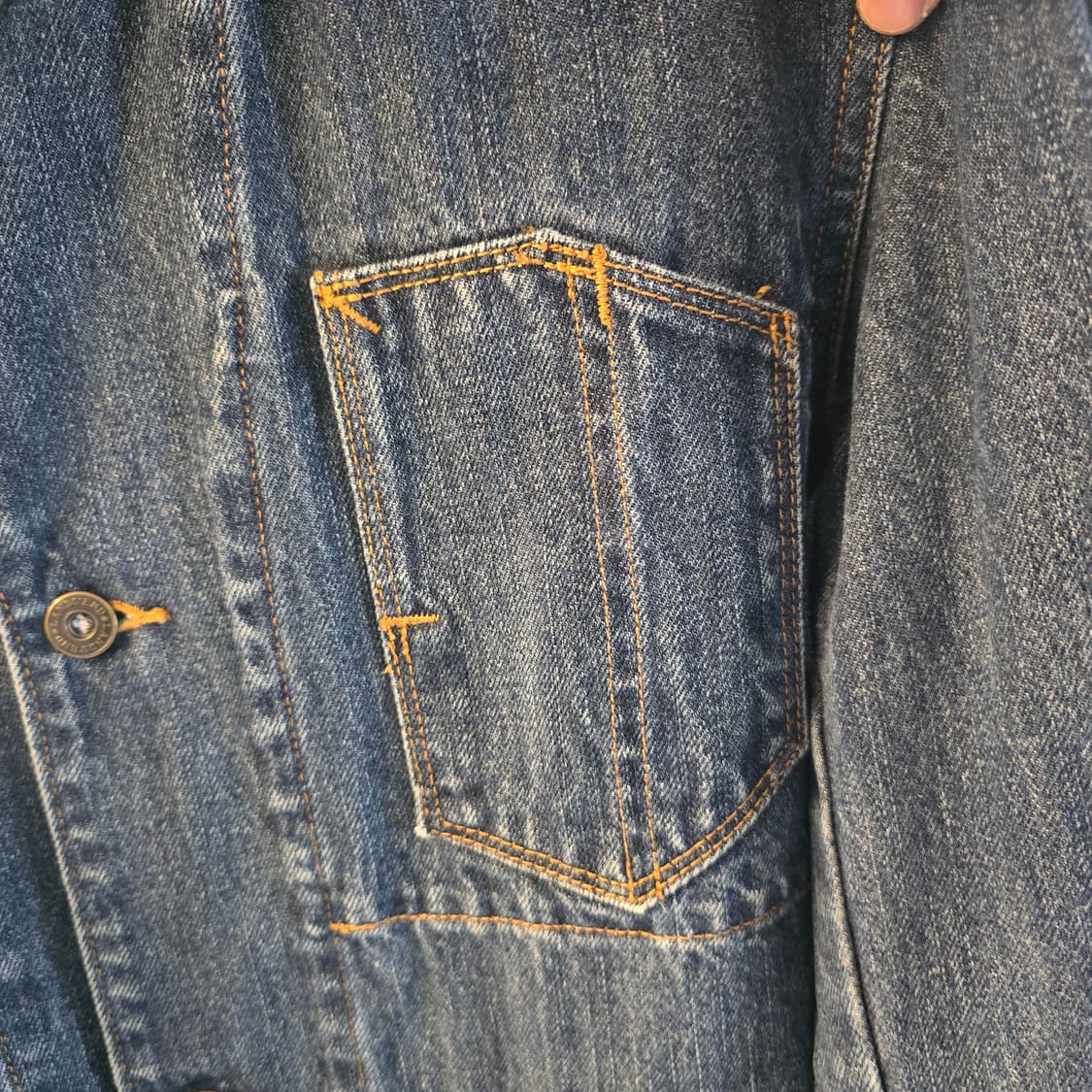 Lands' End 데님 자켓 워크자켓 커버올 오버핏 상품이미지7