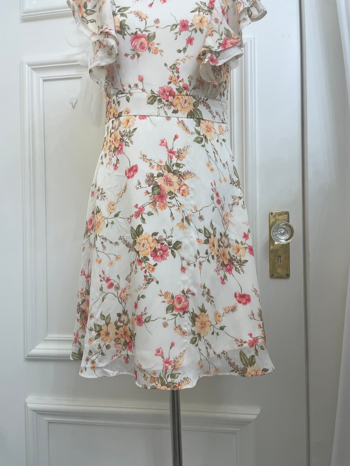 vintage flower ruffle midi opc(size-38) 상품이미지9