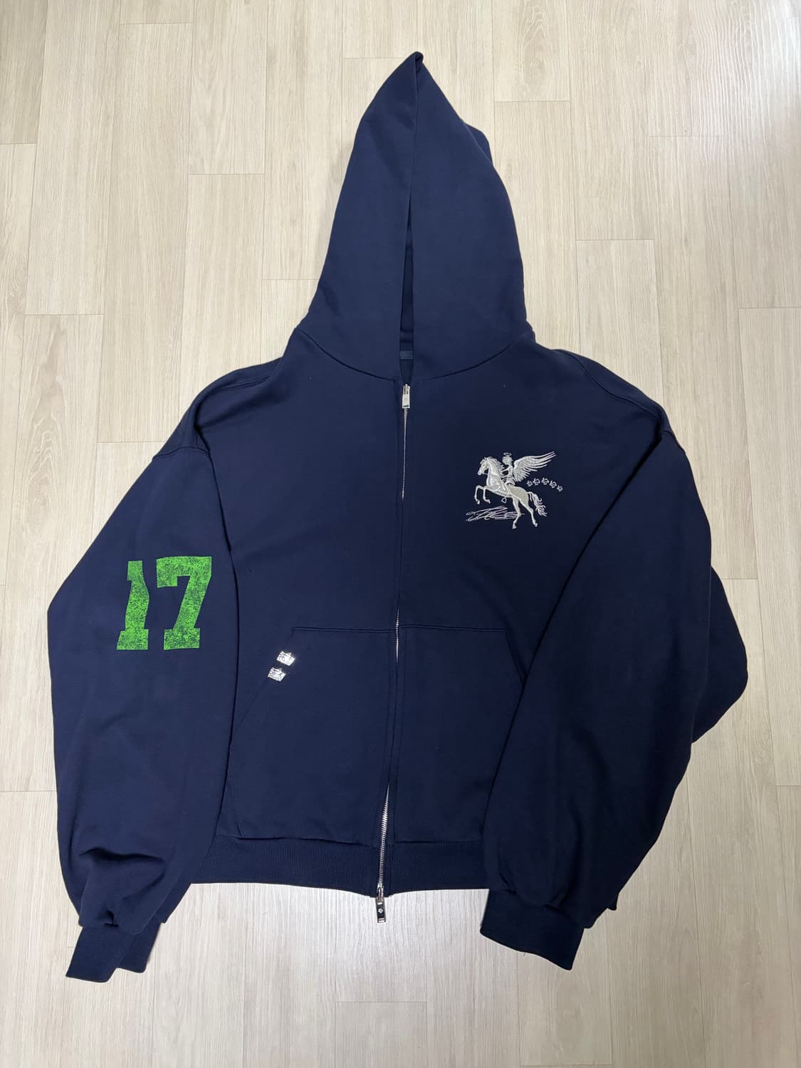 [2] 파코서플라이 폴링 앤젤 집업 후디 네이비 상품이미지1