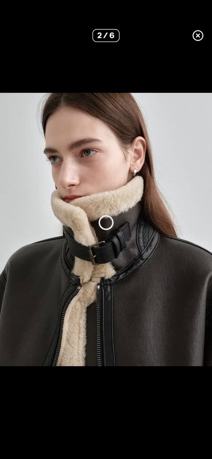 몽돌 무스탕 브라운 상품이미지2