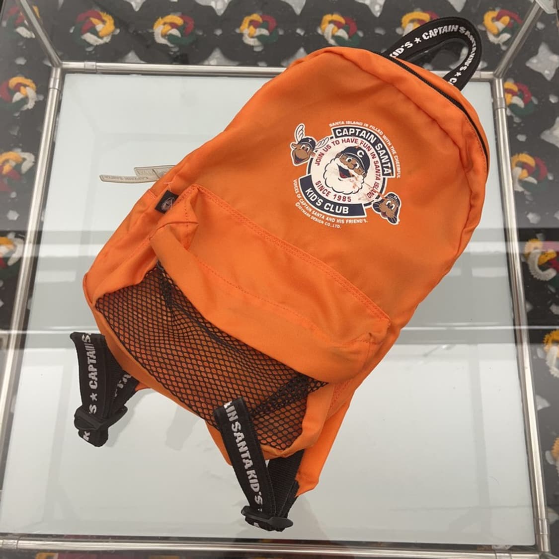 캡틴 산타 Y2K 올드스쿨 오렌지 프린팅 백팩 C08472 상품이미지3