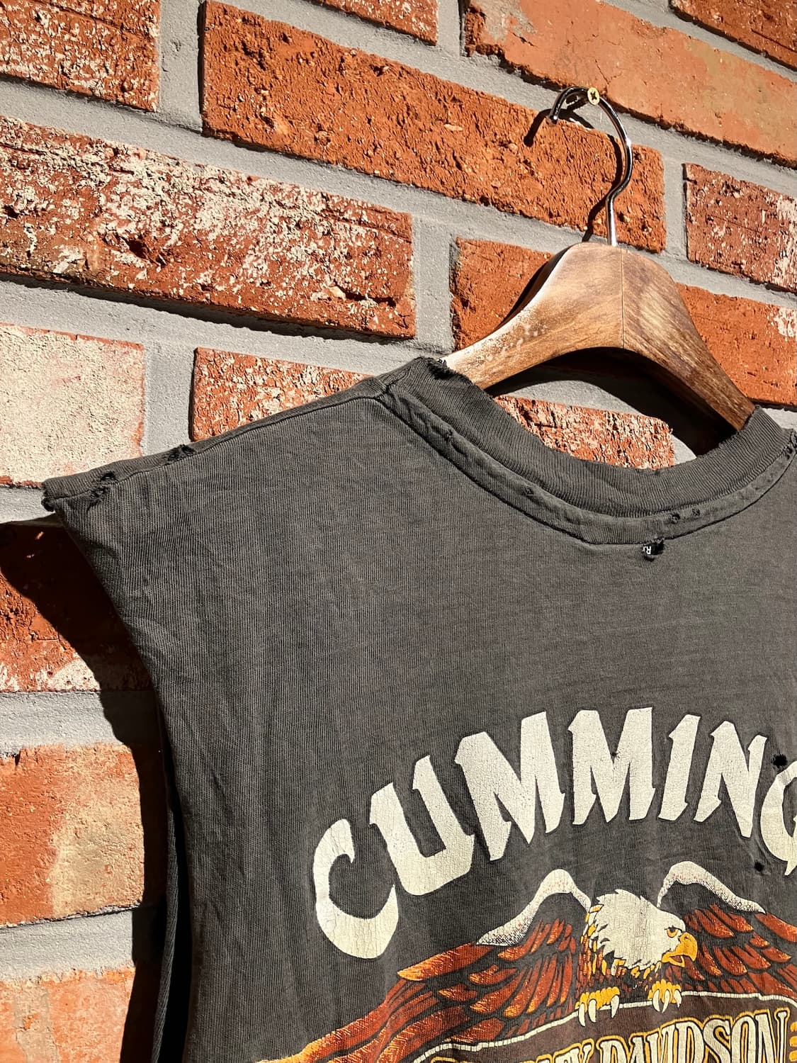 90s USA 빈티지 할리데이비슨 슬리브리스 나시 상품이미지8