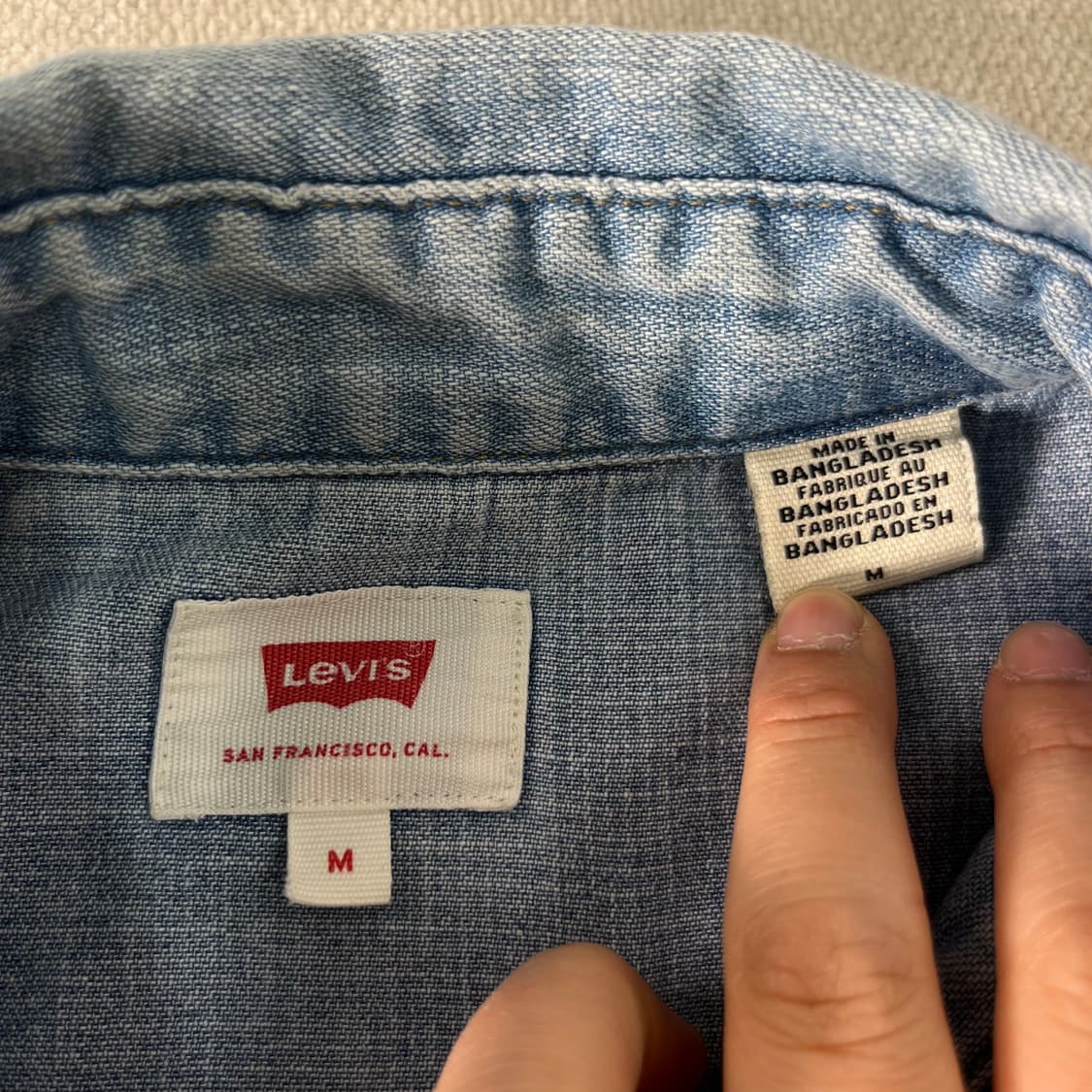 100 리바이스 웨스턴 데님 셔츠 상품이미지3