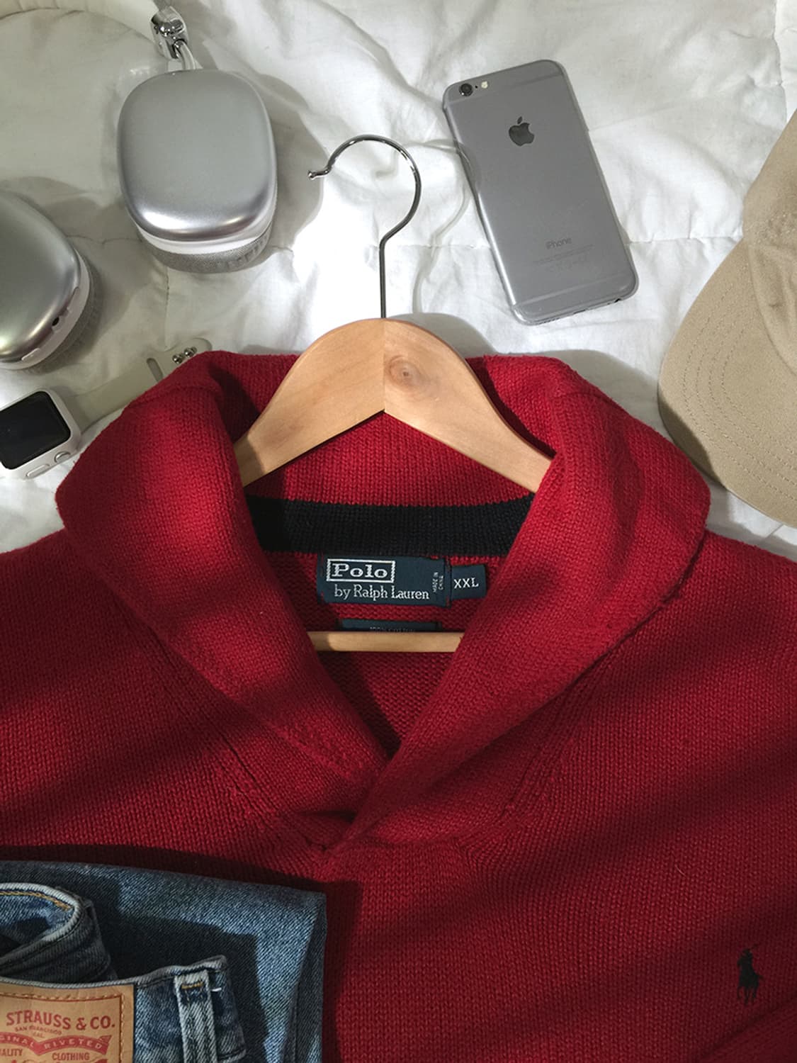 (MAN) 폴로랄프로렌 숄카라 니트스웨터 XXL 상품이미지2